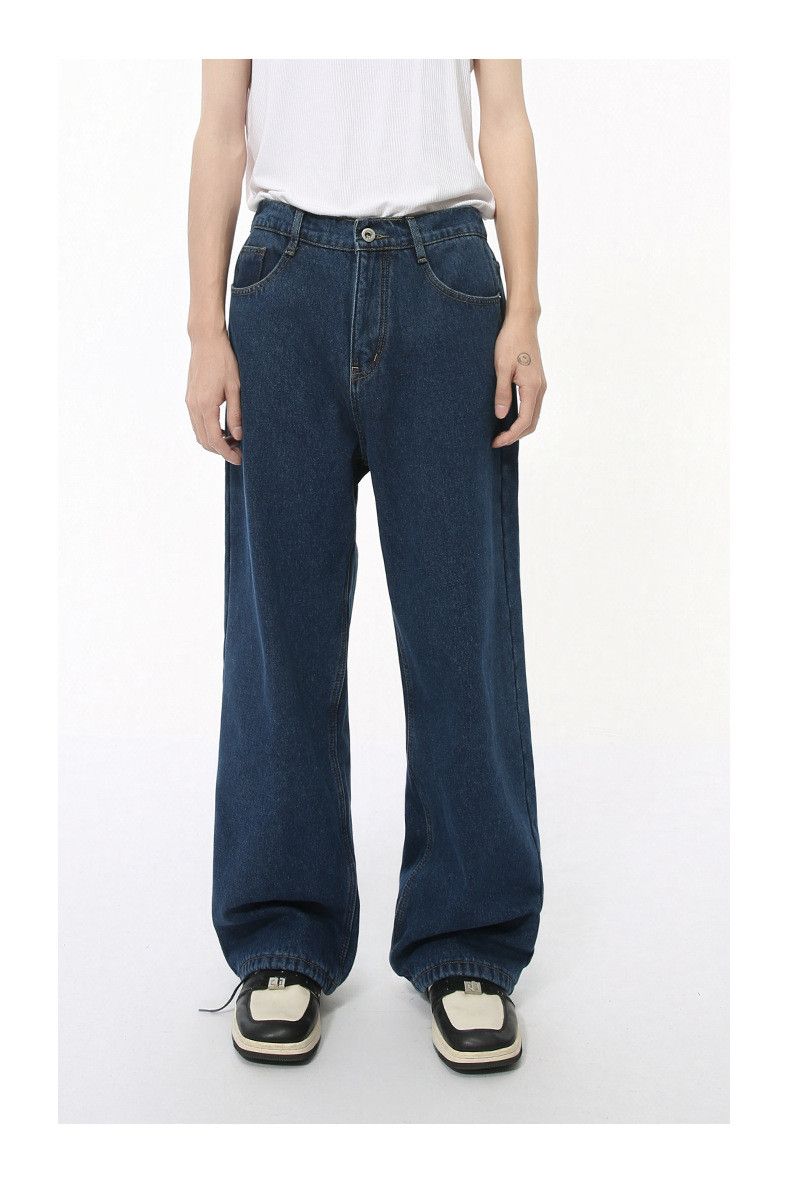 Japanese Brand Men's Japanese Retro Cleanfit Straight Leg Washed Jeans Size US 32 / EU 48 - 1 Thumbnail