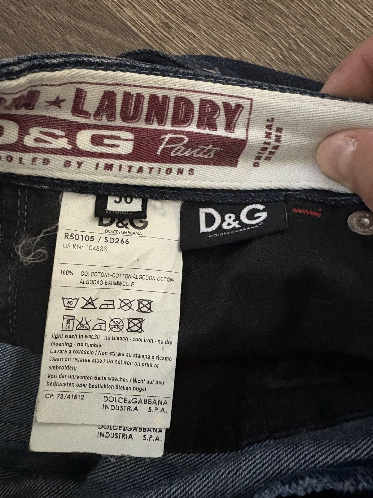 Dolce & Gabbana Dolce and Gabbana Denim Laundry dark blue jeans Size US 30 / EU 46 - 5 Thumbnail