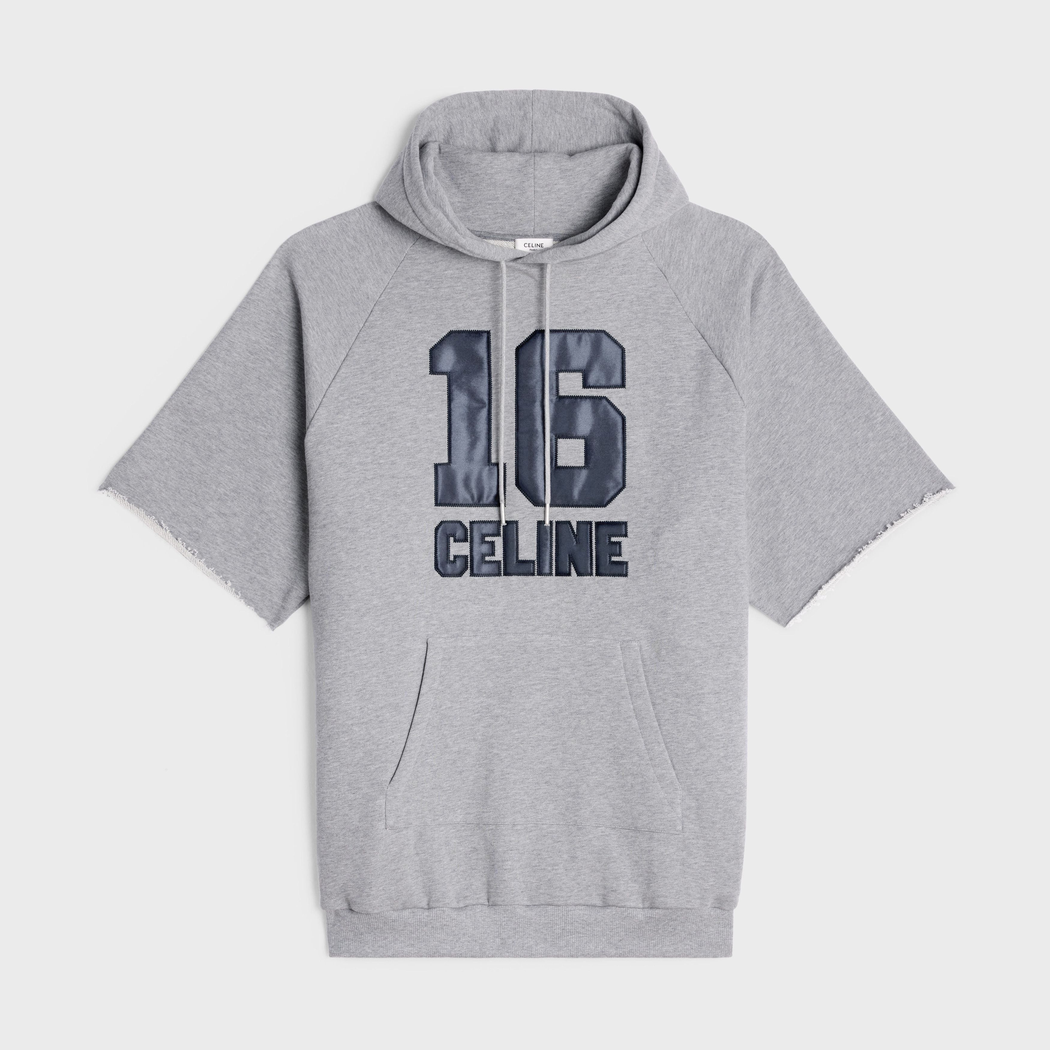 Celine o1bcso1str0824 Hoodie Dress In Cotton Fleece in Grey Size XS / US 0-2 / IT 36-38 - 1 Thumbnail