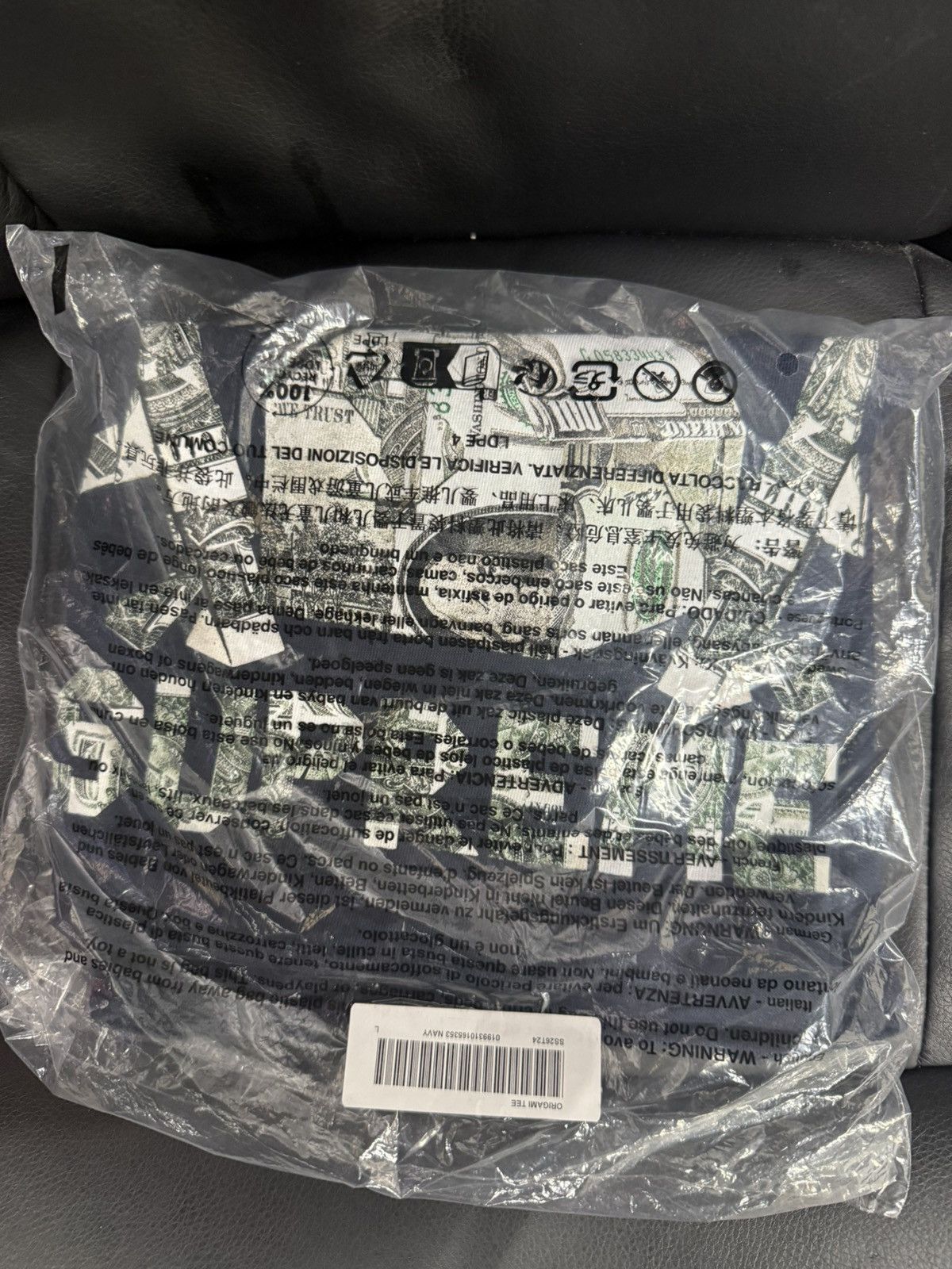 Supreme Supreme origami tee NAVY Size US L / EU 52-54 / 3 - 4 Thumbnail