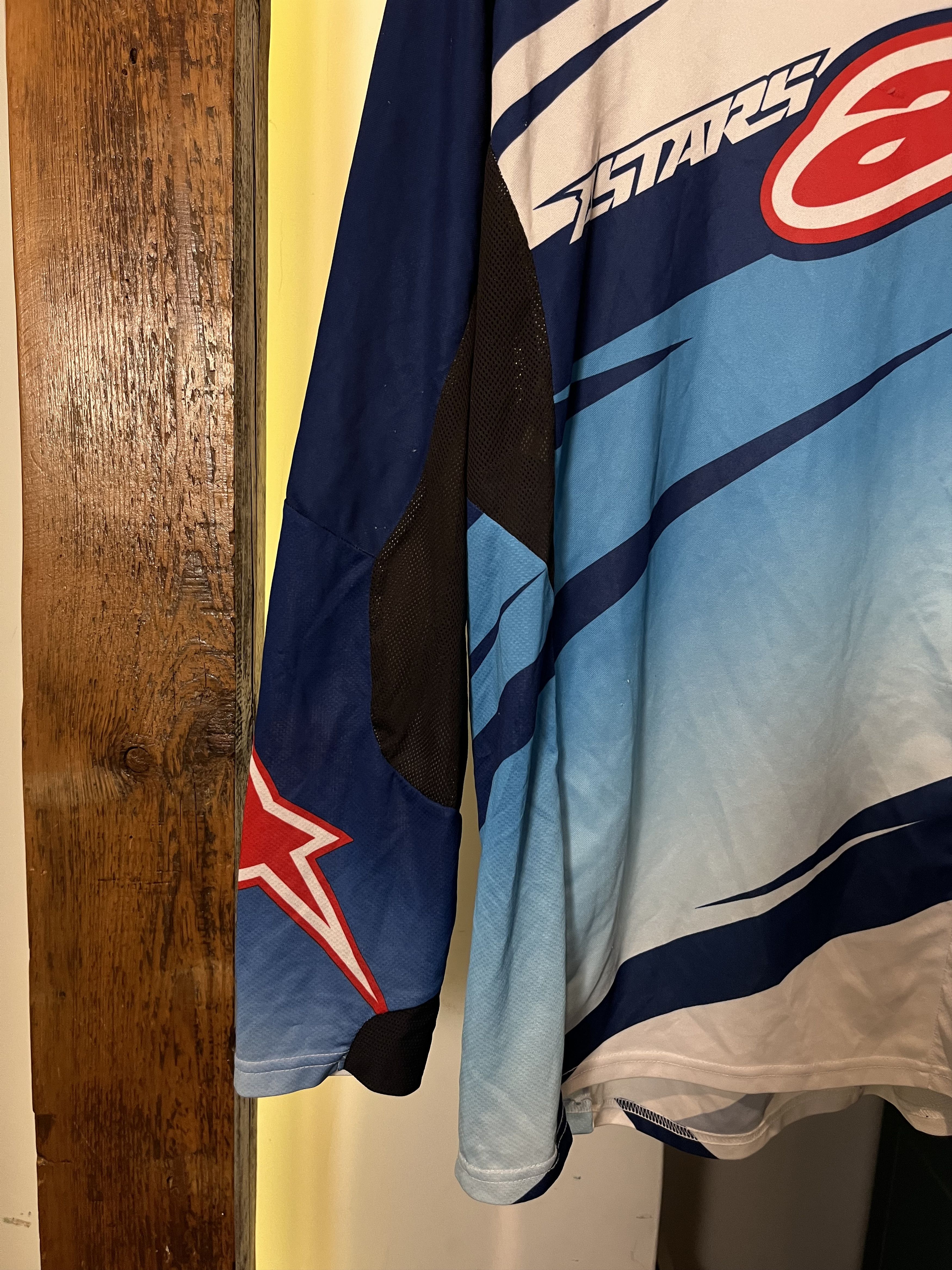 Fox Racing × Vintage 90's Alpinestars Racing Jersey Shirt Motorsport Size US L / EU 52-54 / 3 - 5 Thumbnail