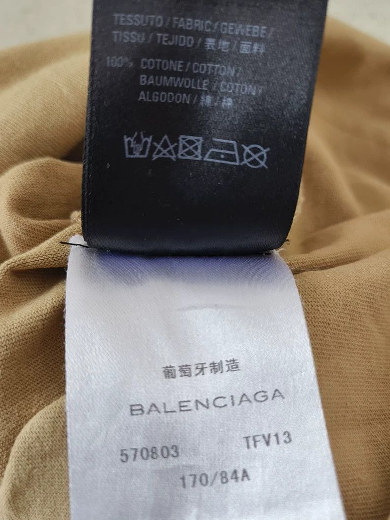Balenciaga Balenciaga Khaki short-sleeved T-shirt 2504-Nextarrow Size US XXS / EU 40 - 6 Thumbnail