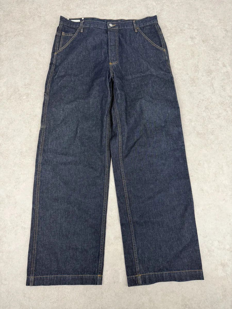 Dries Van Noten Dries Van Noten Navy Brut Denim Carpenter Jeans Size US 37 - 3 Thumbnail