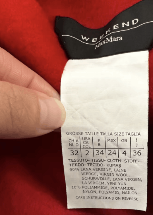 Max Mara MaxMara WEEKEND Mid-Length Red Waist-Fitted Coat K12 Size XXS / US 00 / IT 34 - 3 Thumbnail