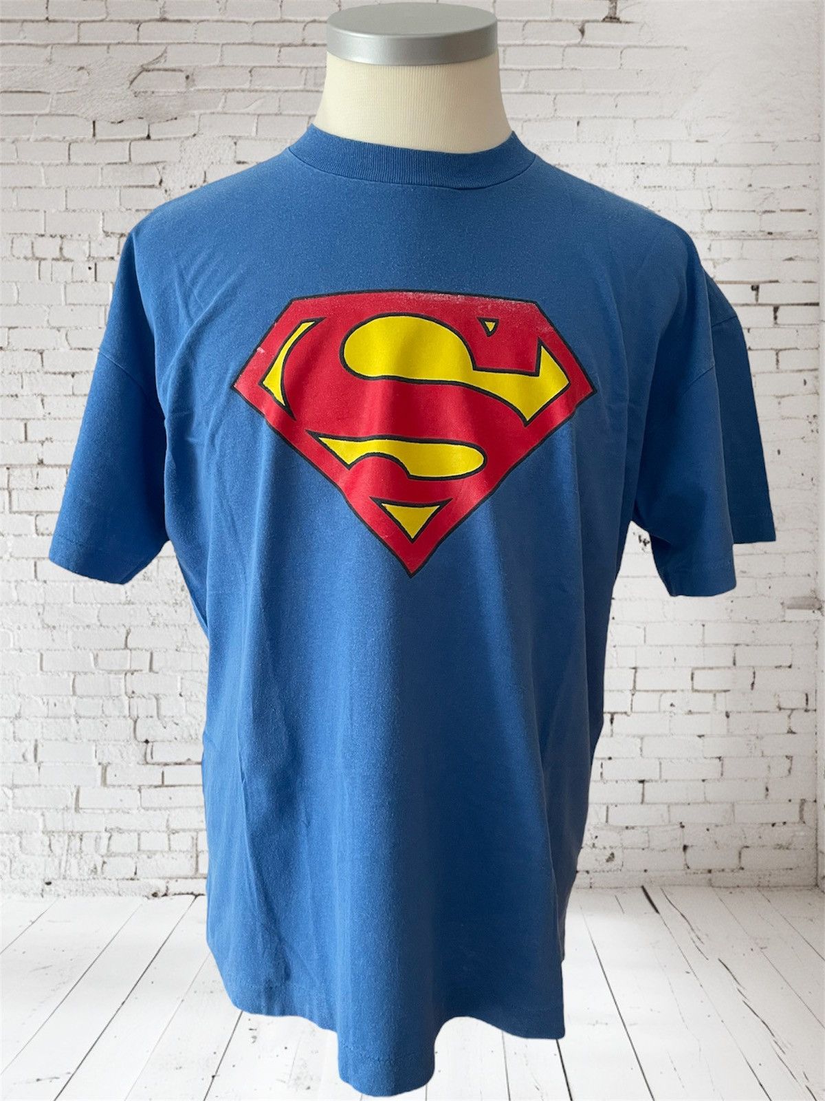 Vintage Vintage Superman T-Shirt, single stitched Size US XL / EU 56 / 4 - 1 Thumbnail