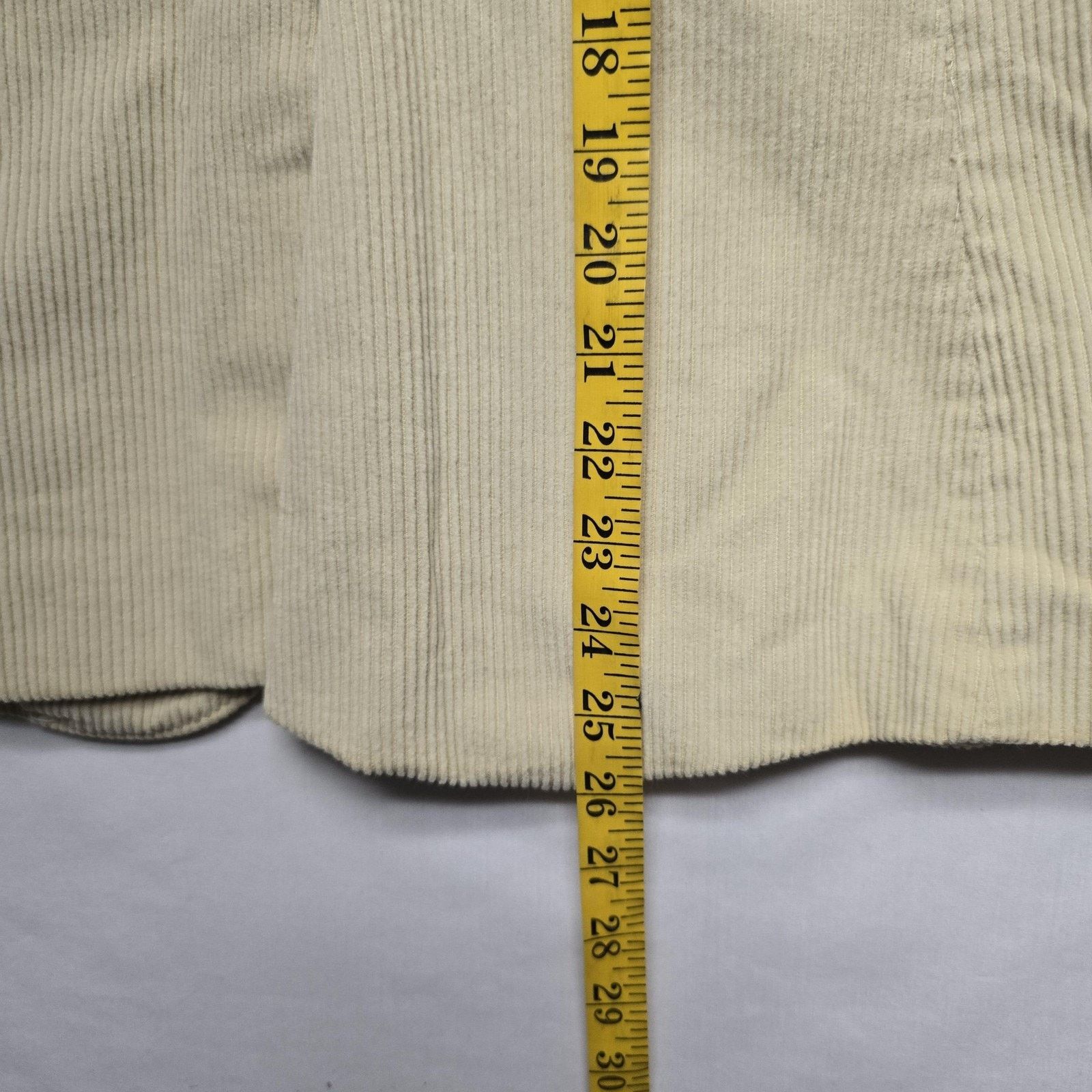 Vintage Vintage Corduroy Blazer 7/8 Cream Pockets Notch Lapel Jacket Size M / US 6-8 / IT 42-44 - 12 Thumbnail