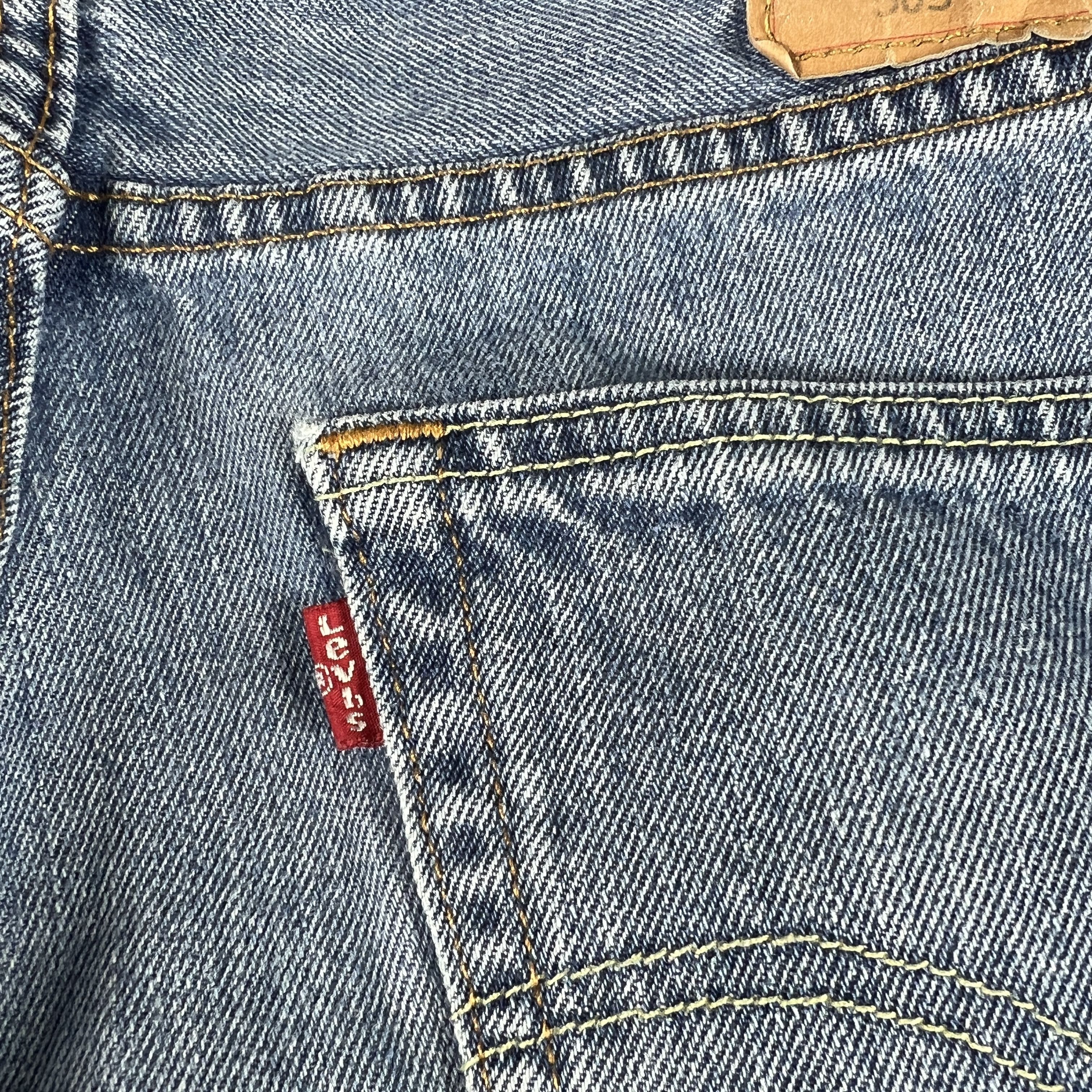 Levi's Levi's Jeans 505 Straight Leg Blue Faded Cotton Denim Size US 32 / EU 48 - 14 Thumbnail