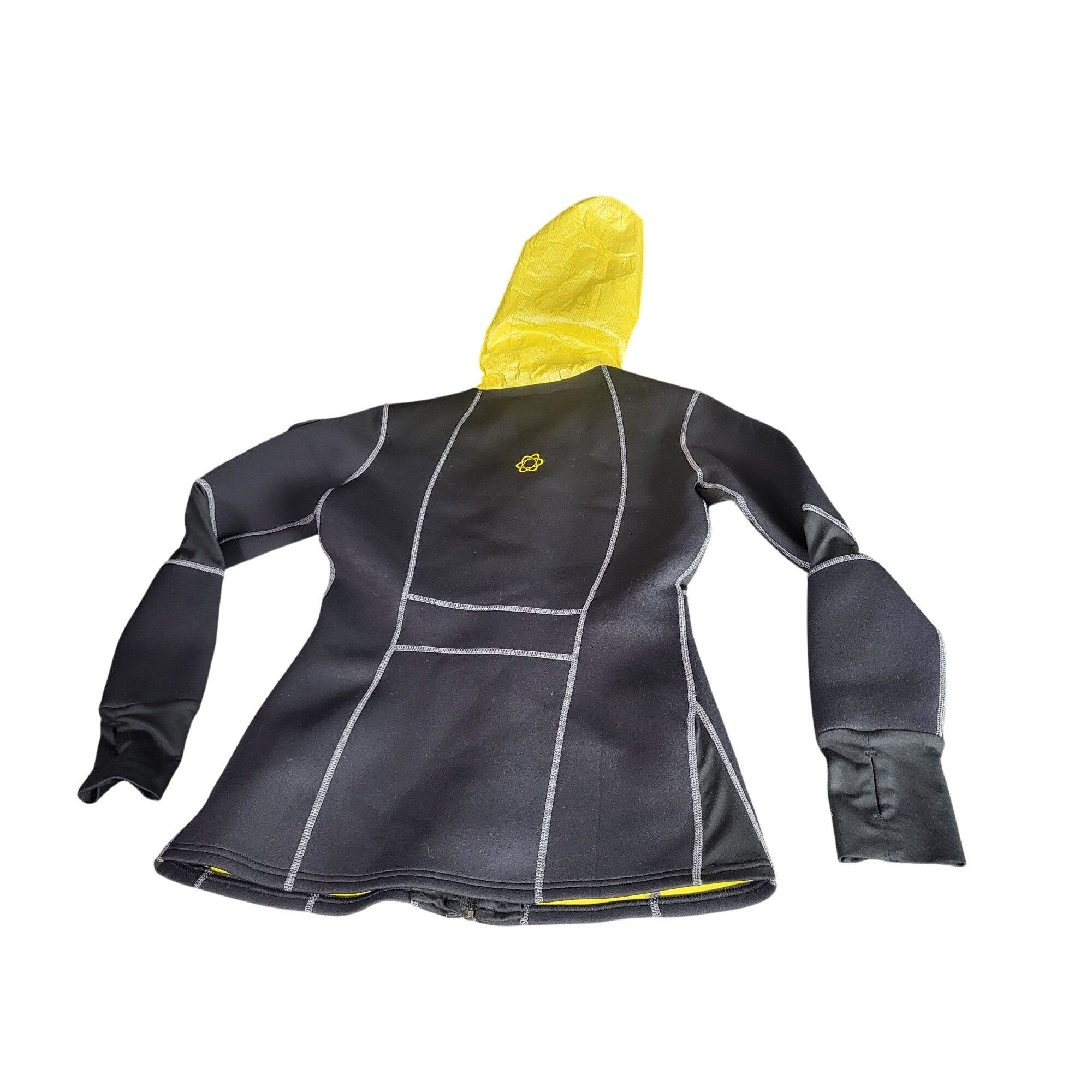 Other Zaggora Hooded Body Blazer Jacket Women Sz L Black Yellow Ac Size L / US 10 / IT 46 - 2 Thumbnail