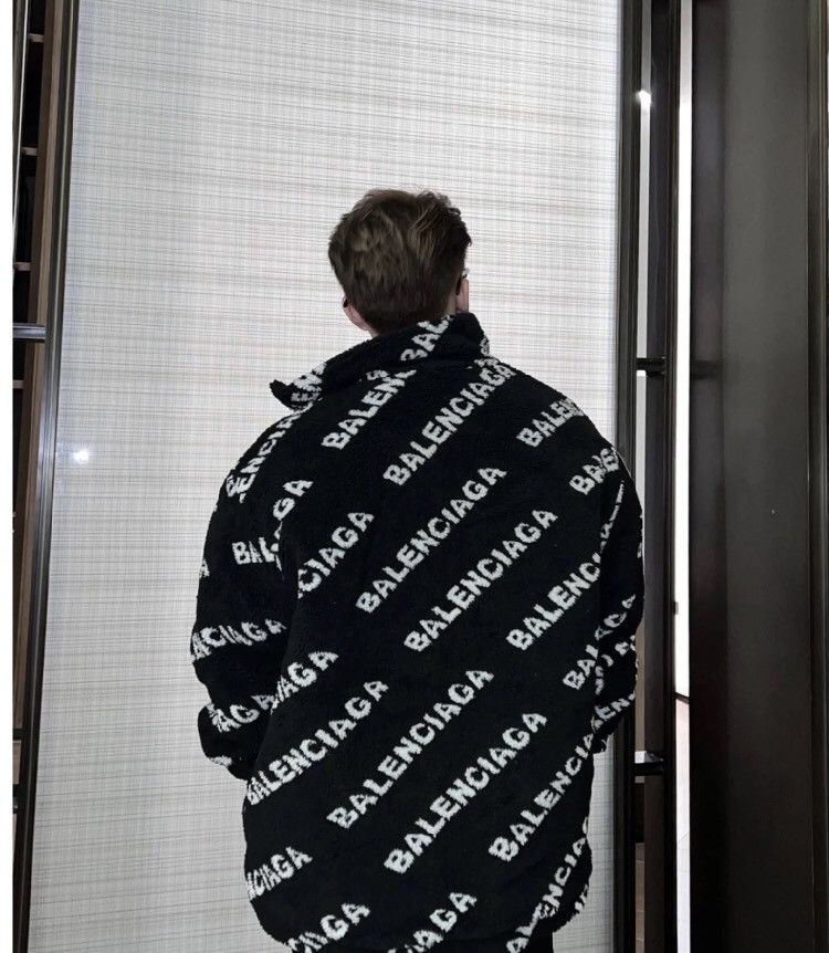 Balenciaga Balenciaga black and white bullet screen full logo teddy ja Size US XS / EU 42 / 0 - 9 Thumbnail