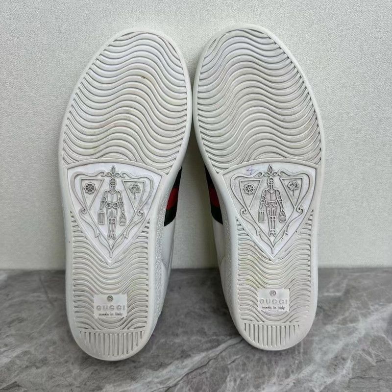 Gucci Gucci Ace Leather Bee Low-Top Sneakers - Size US 5 / EU 37 - 4 Thumbnail