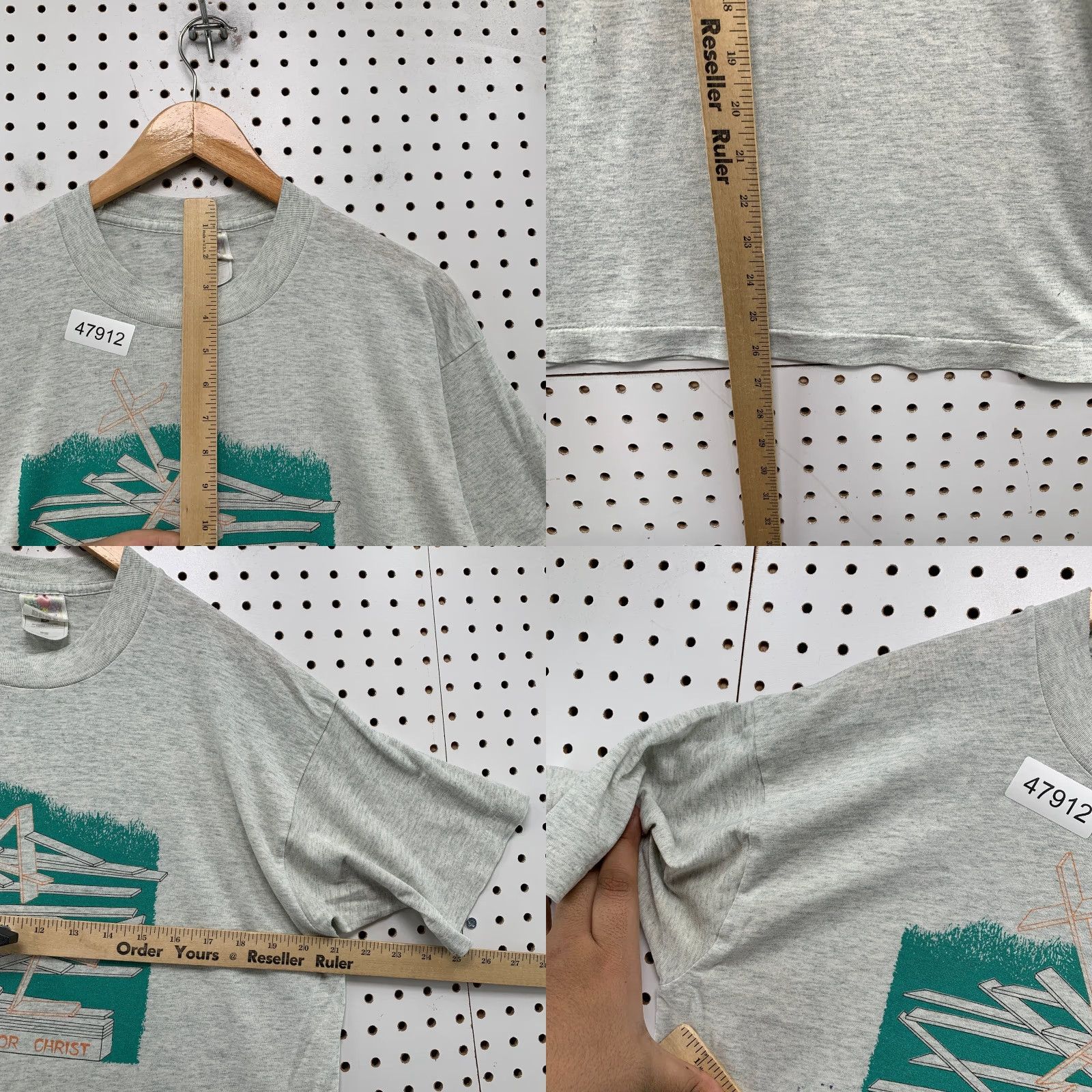 Fruit Of The Loom VINTAGE Jesus Religious T Shirt Mens L Take Stand For Christ Staten Island Shirt Mens L Beige 90s Summer 1990s Cotton Graphic Print"} Size US L / EU 52-54 / 3 - 9 Thumbnail