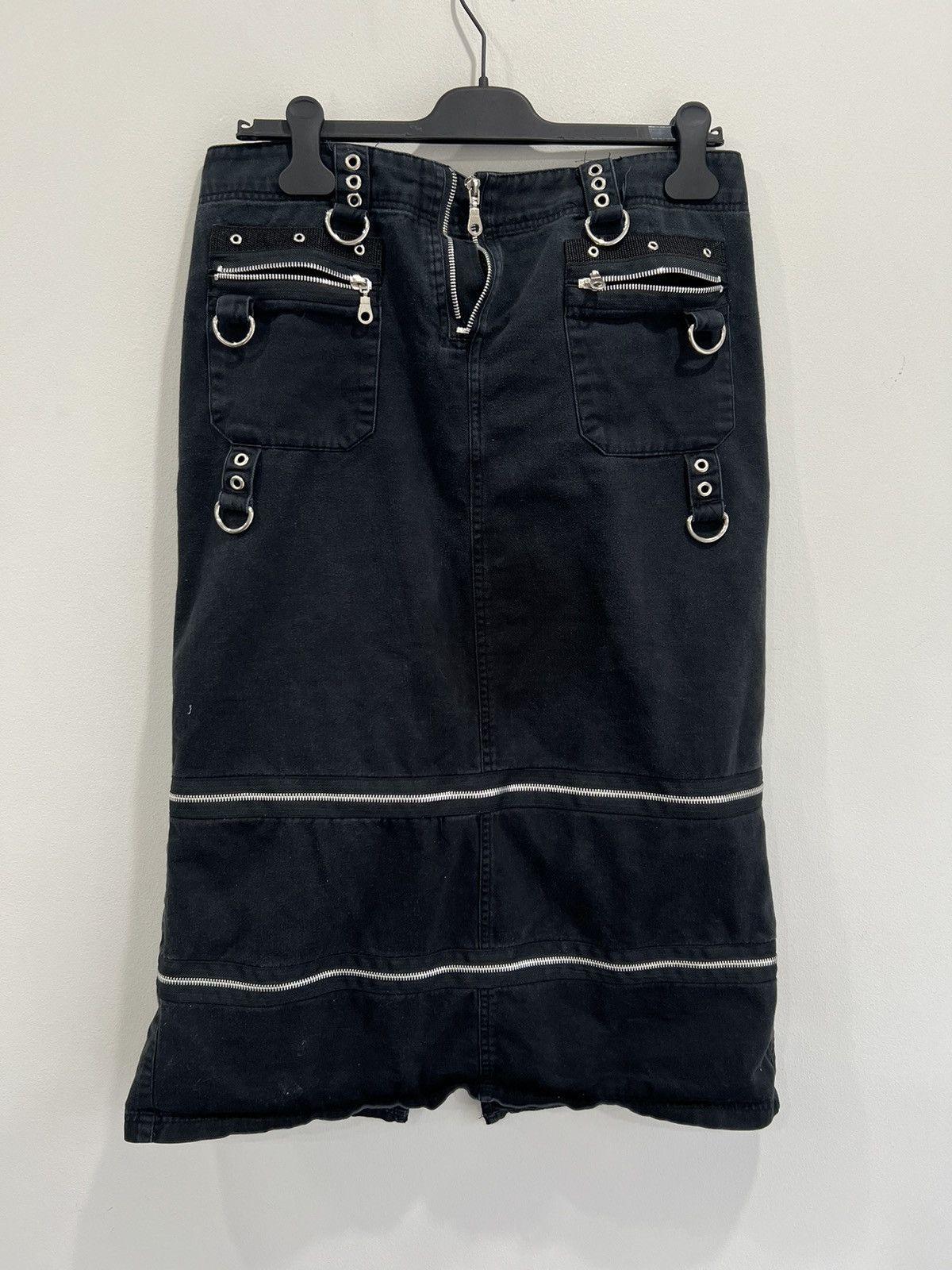 Vintage Womens MT 2 Skirt zipper rave grunge y2k