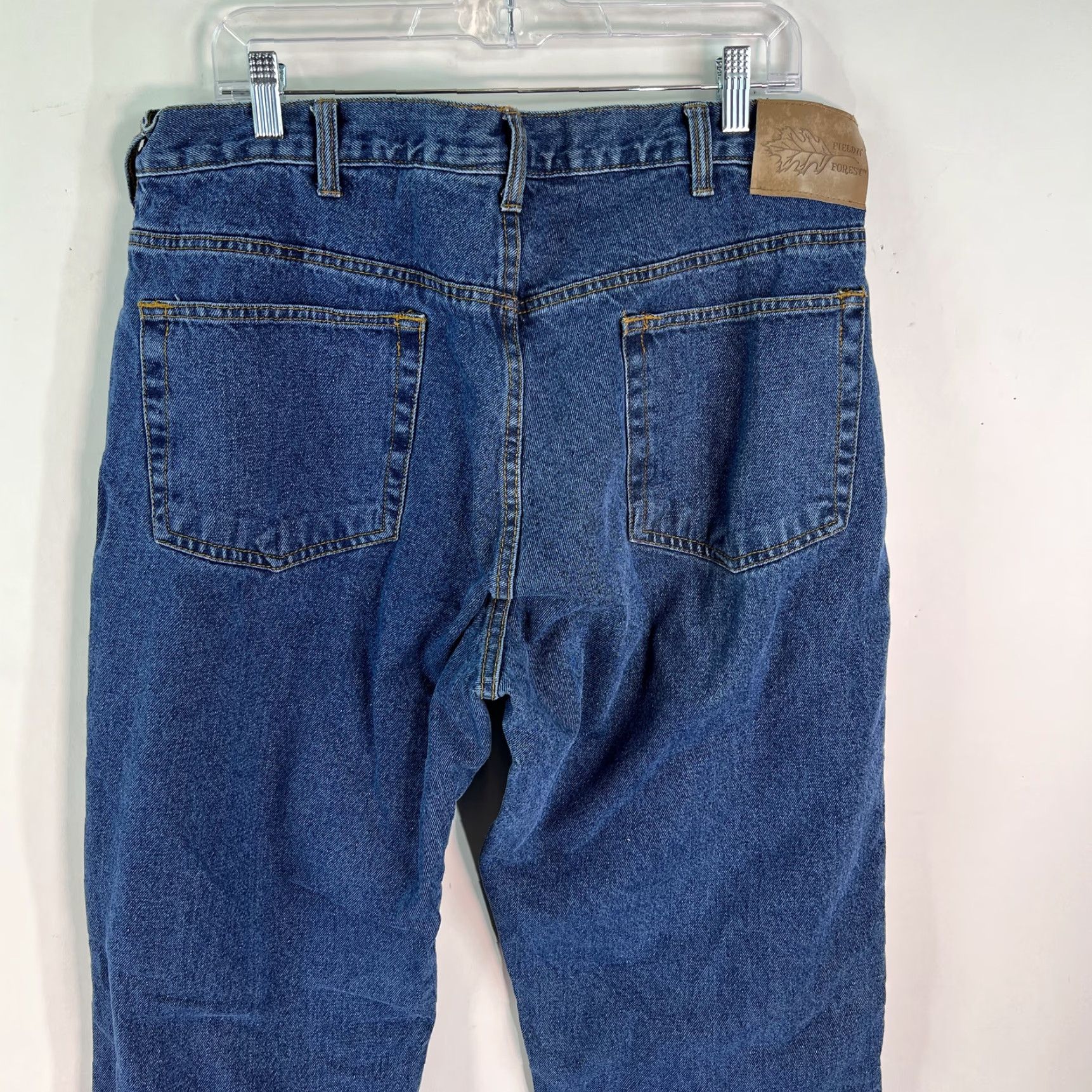 Vintage Field N' Forest Mens High Rise Lined Straight Leg Blue Denim Jeans Size 36X34 Size US 36 / EU 52 - 5 Thumbnail
