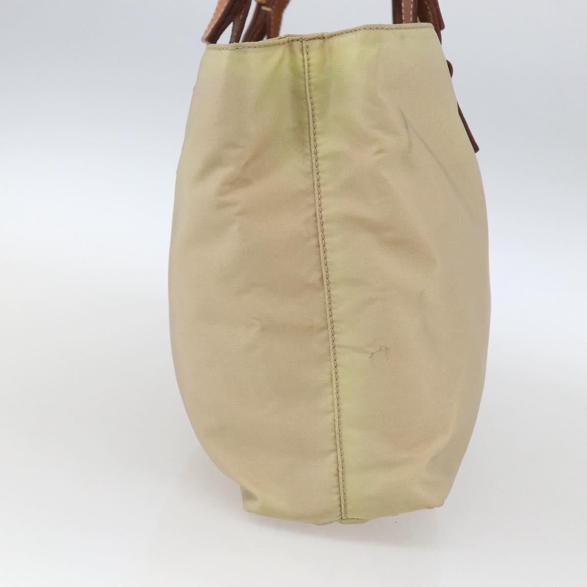 Prada PRADA Tote Bag Nylon Ivory Silver Auth 166401 - Jerrillo Size ONE SIZE - 3 Thumbnail