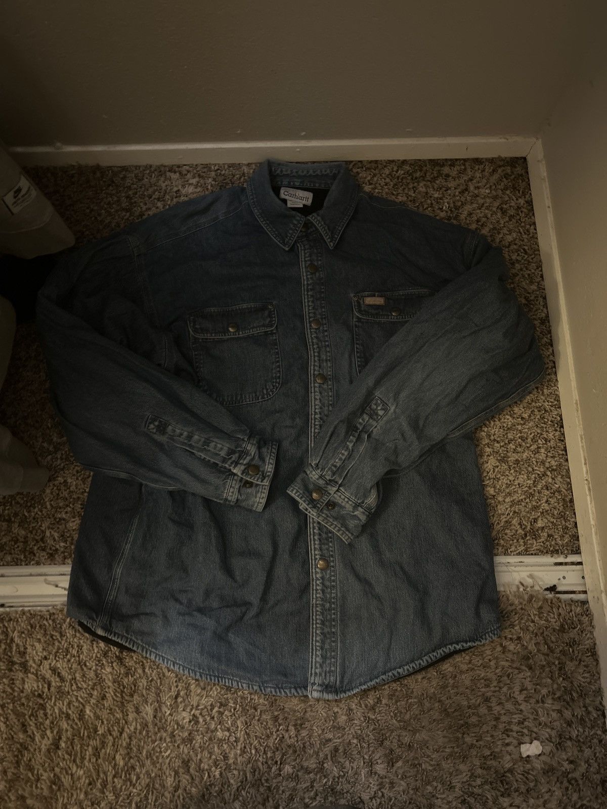 Carhartt Size/L vintage carhartt Denim jacket Size US L / EU 52-54 / 3 - 1 Thumbnail