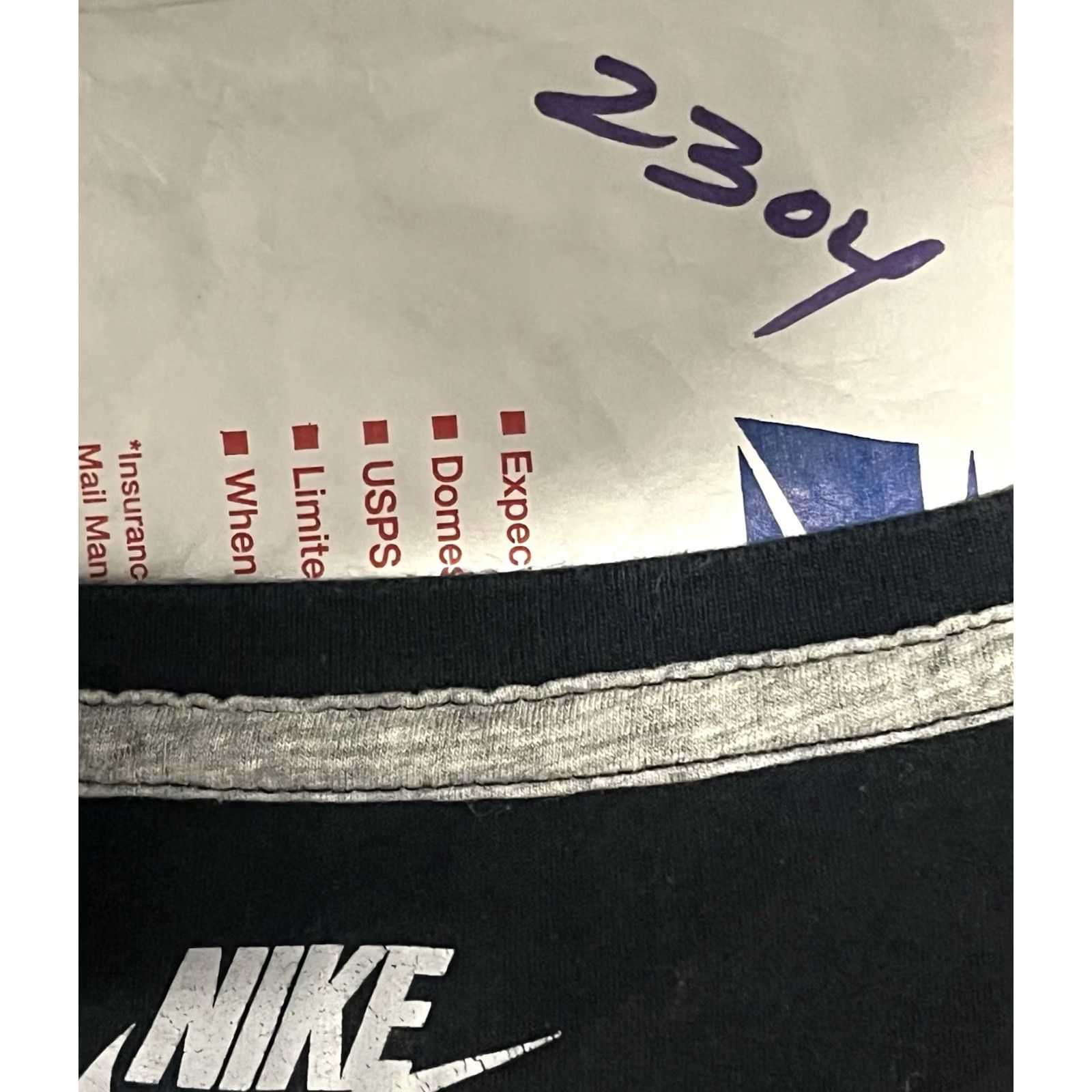 Nike Nike Just Do It Shirt Slim Fit Womens Small Black Short Sleeve V-Neck T-Shirt Size S / US 4 / IT 40 - 7 Thumbnail