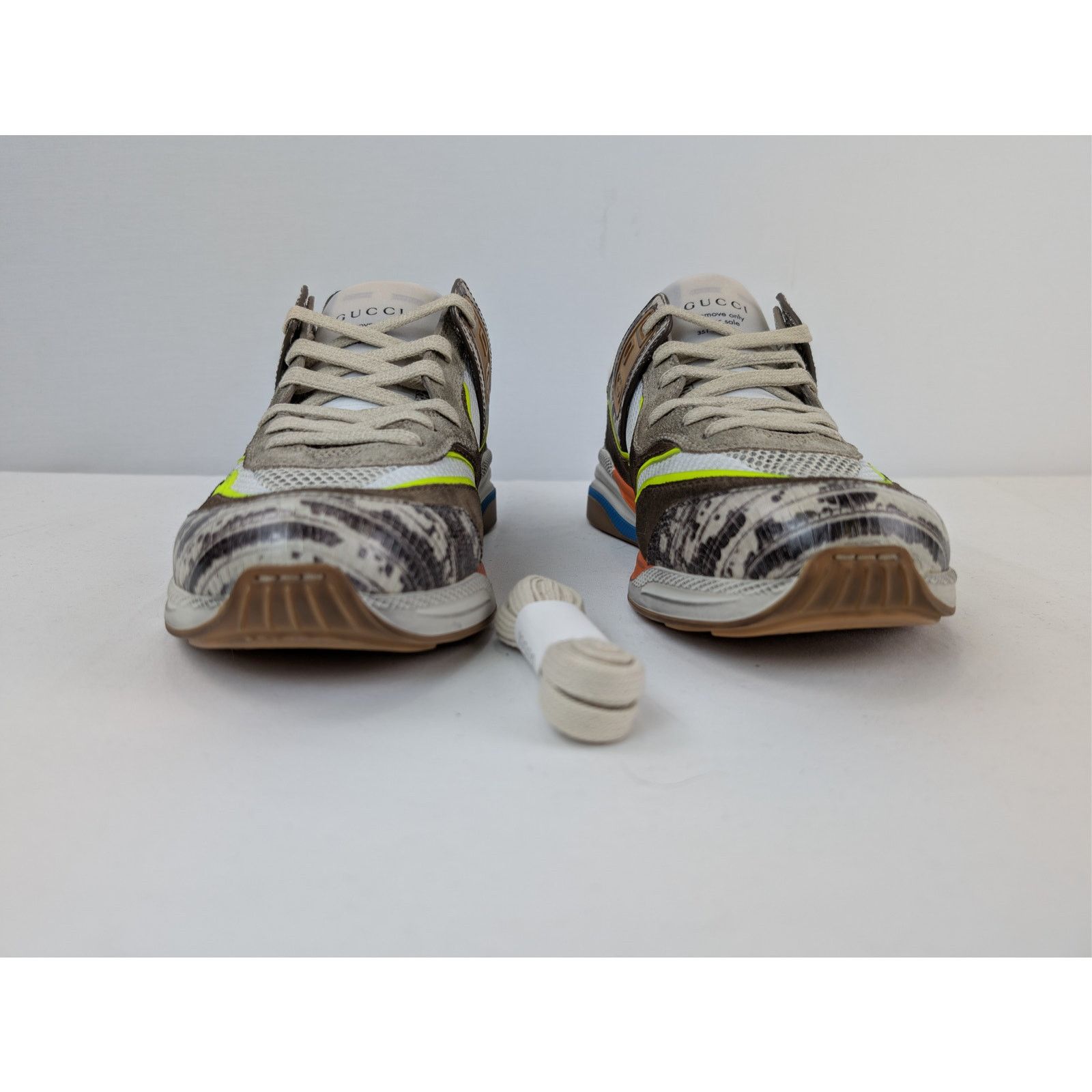 Gucci o1rshd1 Ultrapace Low-Top Sneaker Rock Tejus Printed / Brown Size US 8.5 / EU 41-42 - 9 Thumbnail