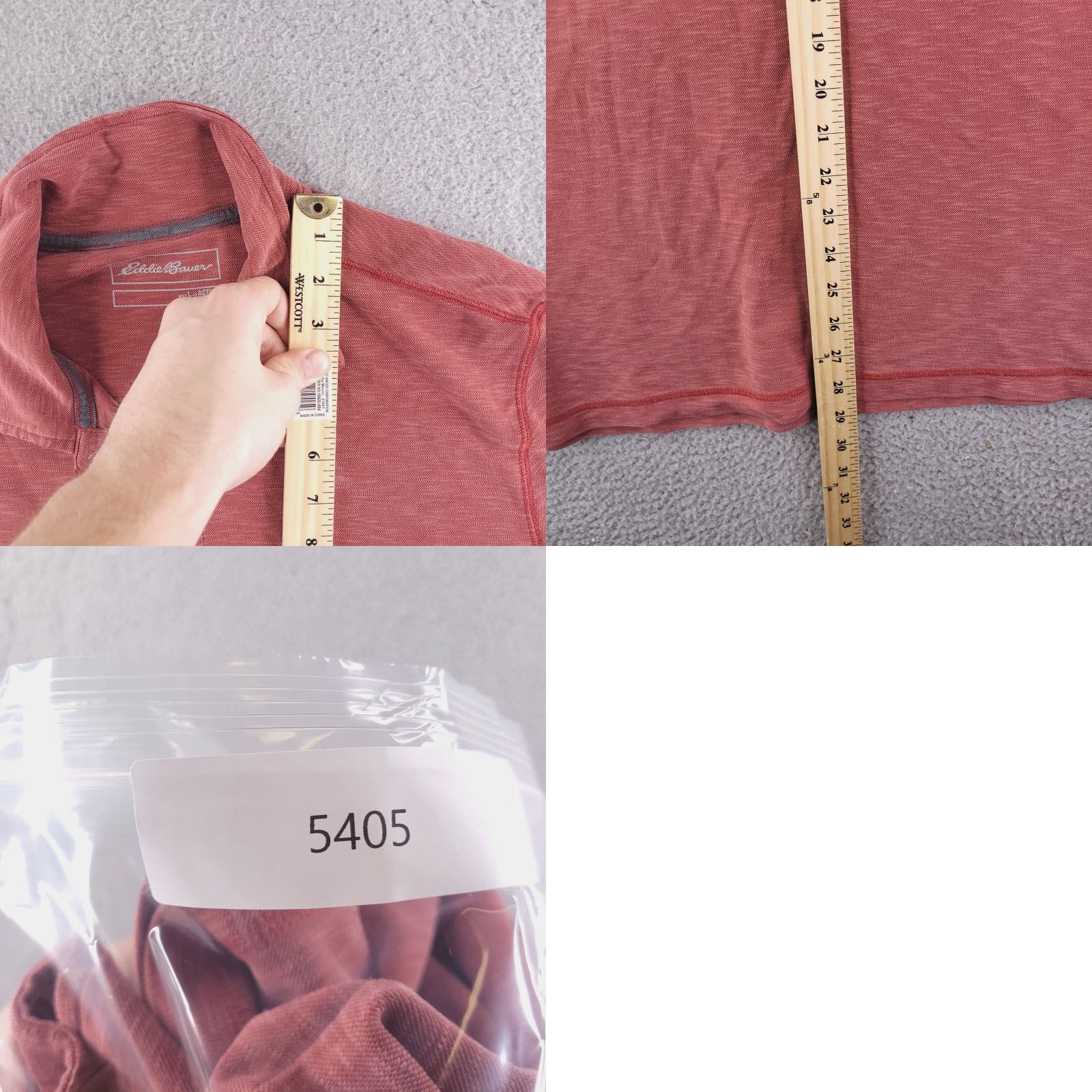 Eddie Bauer Eddie Bauer Polo Mens Large Slim Fit Red Knit Short Sleeve Shirt Size US L / EU 52-54 / 3 - 8 Thumbnail