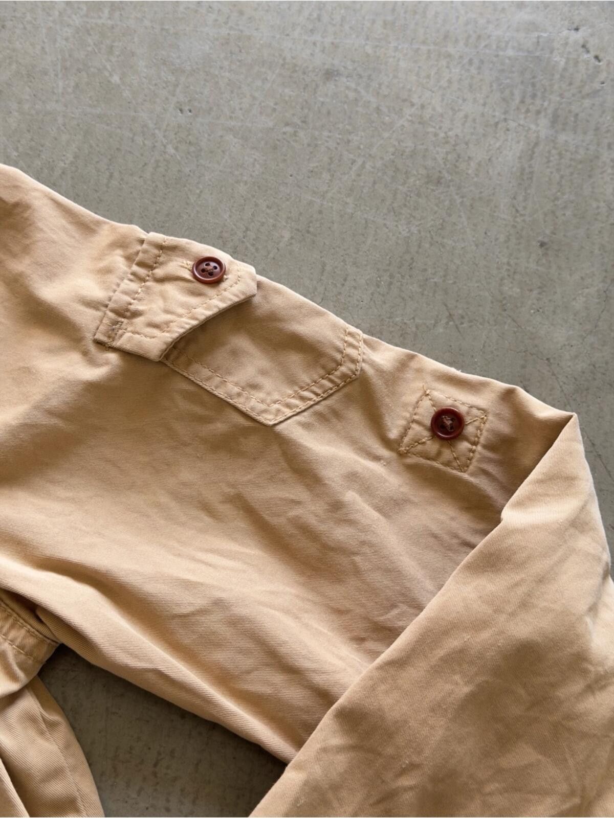 Lauren Ralph Lauren Lauren Ralph Lauren / Utility Button Down / Tan Size XS / US 0-2 / IT 36-38 - 3 Thumbnail