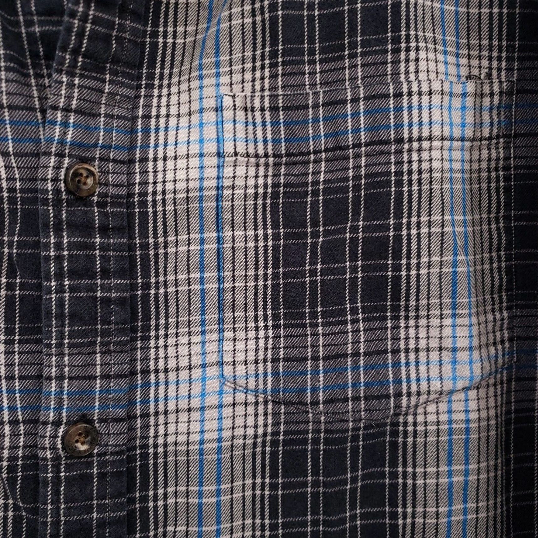 Eddie Bauer Eddie Bauer Button-Up Shirt Mens XL Gray Relaxed Fit Long Sleeve Plaid Collared Size US XL / EU 56 / 4 - 3 Thumbnail