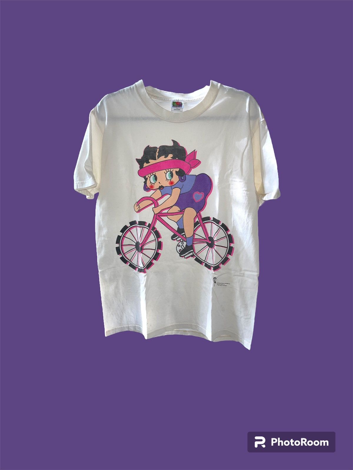 トップス FRUIT OF THE LOOM made in USA BETTY BOOP VINTAGE Betty Boop 1994 Summer Rollerblade T-shirt - FOTL