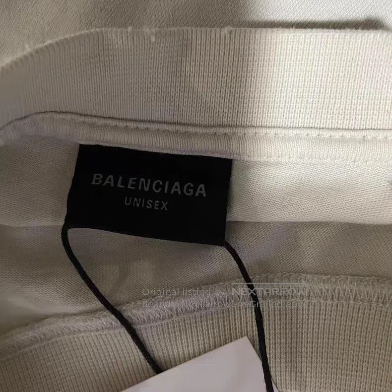 Balenciaga Balenciaga Double B cracked curved logo long-sleeve T-shir Size US M / EU 48-50 / 2 - 3 Thumbnail