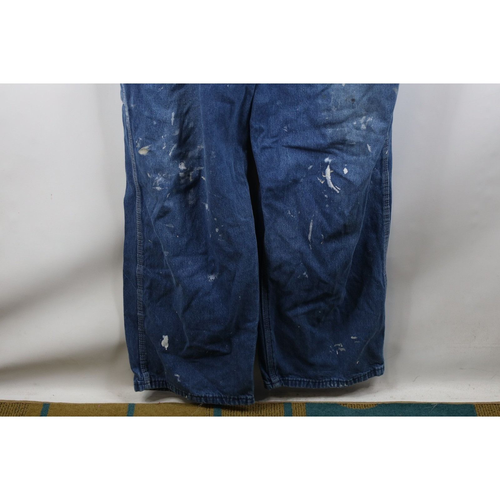 Vintage Vintage 90s Streetwear Thrashed Wide Leg Denim Overalls Size US 42 / EU 58 - 5 Thumbnail