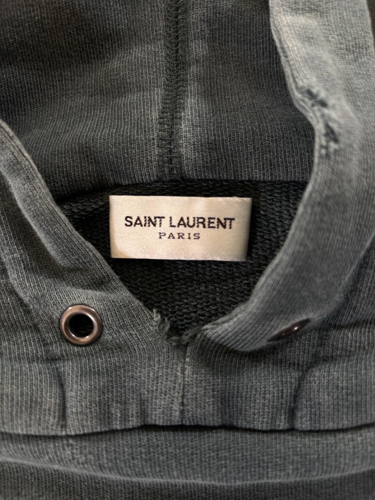 Other Saint Laurent Paris Green Logo Hoodie Size US L / EU 52-54 / 3 - 3 Thumbnail
