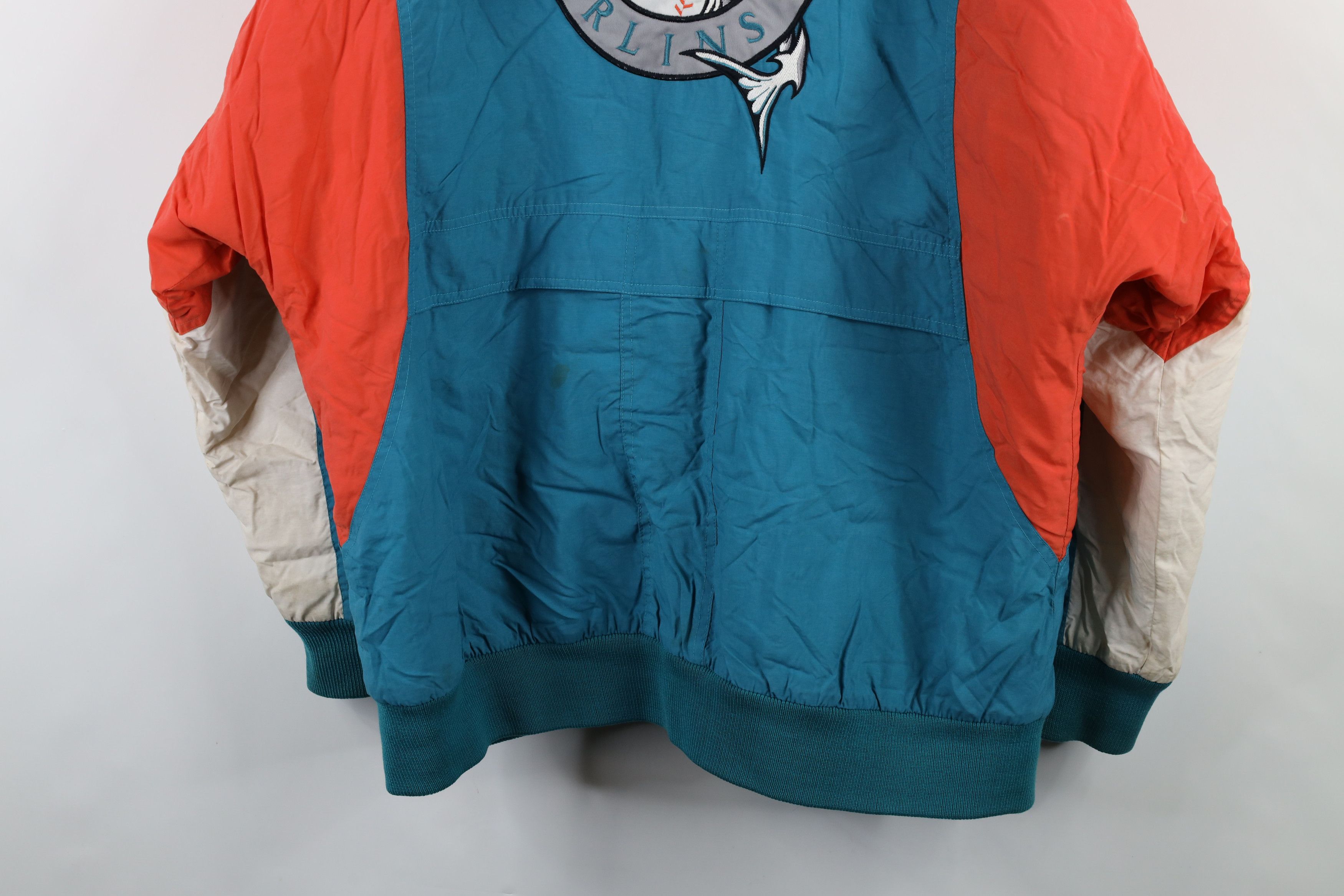 Vintage Vintage 90s Spell Out Florida Marlins Baseball Puffer Jacket Size US L / EU 52-54 / 3 - 18 Thumbnail