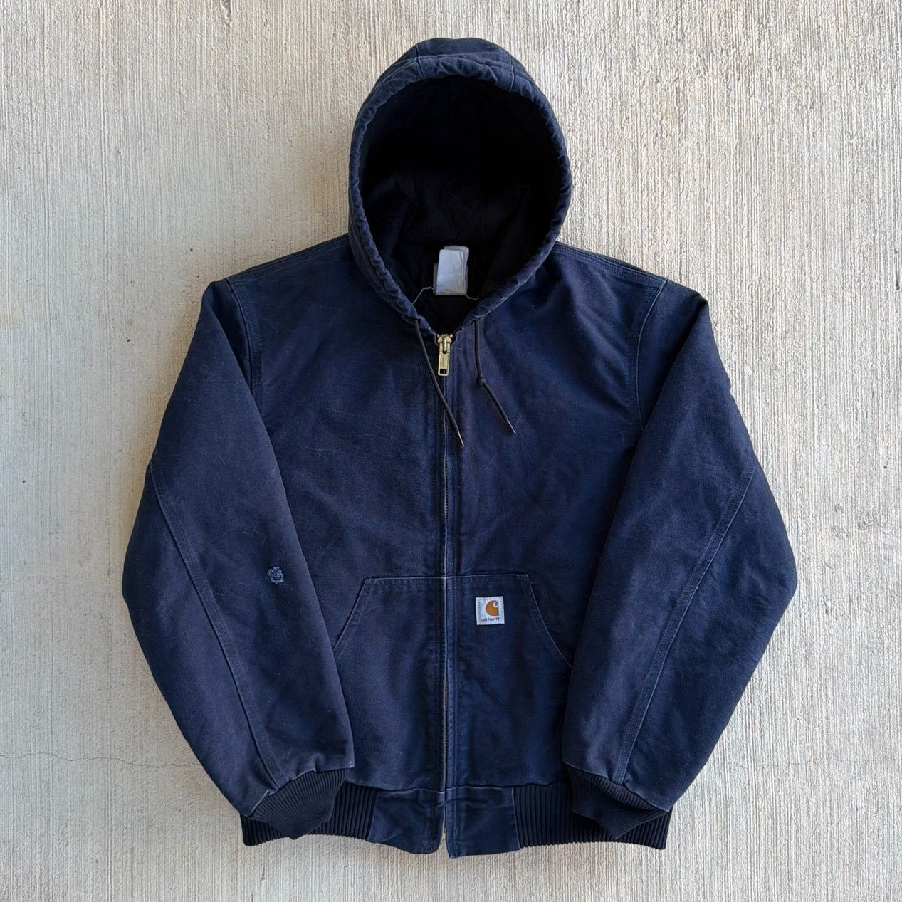 Carhartt × Vintage Vintage Navy 90s Carhartt J120 Boxy Hooded