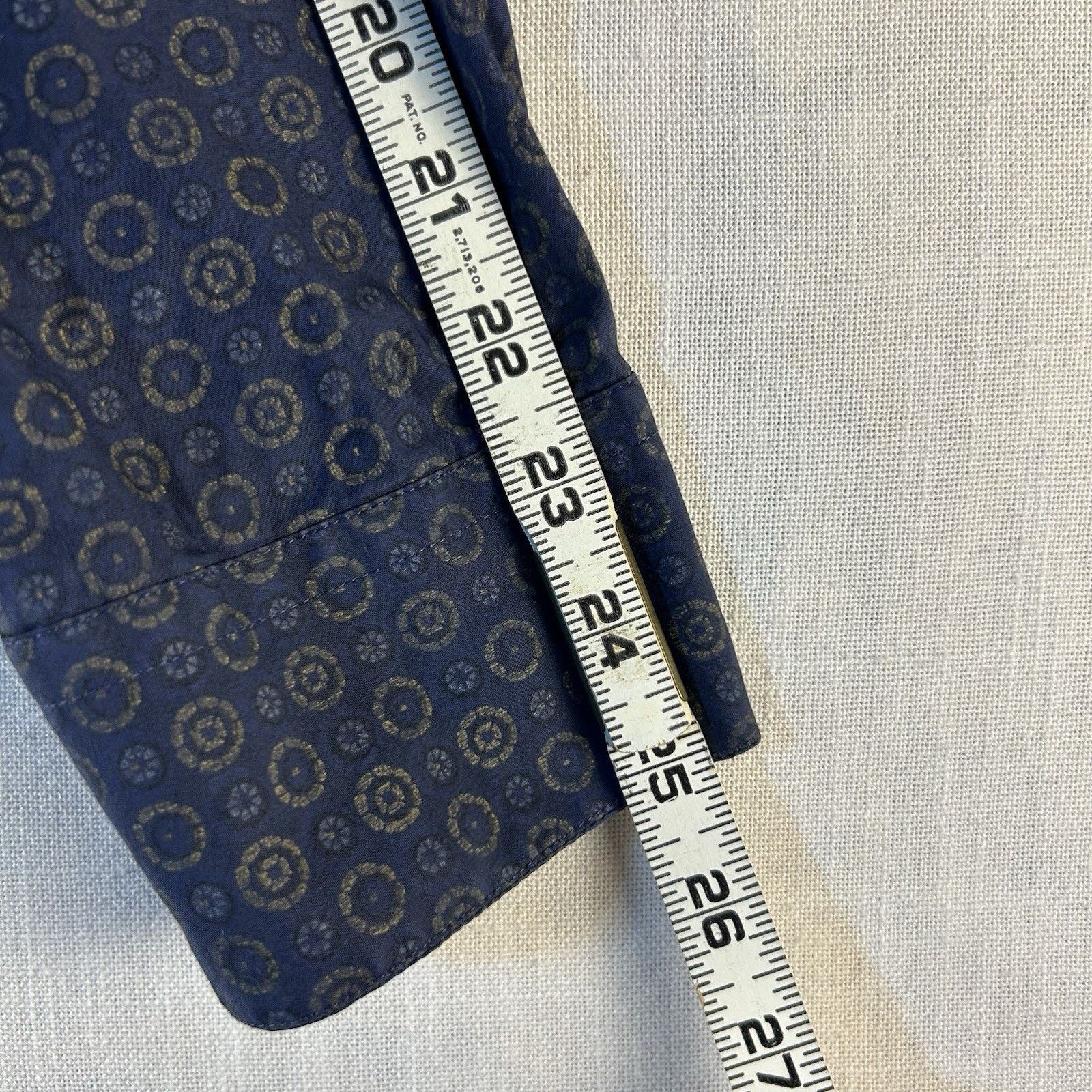 Haupt Haupt Dress Shirt Mens L 41/42~16.5 Blue Geo Abstract Casual Size US L / EU 52-54 / 3 - 7 Thumbnail