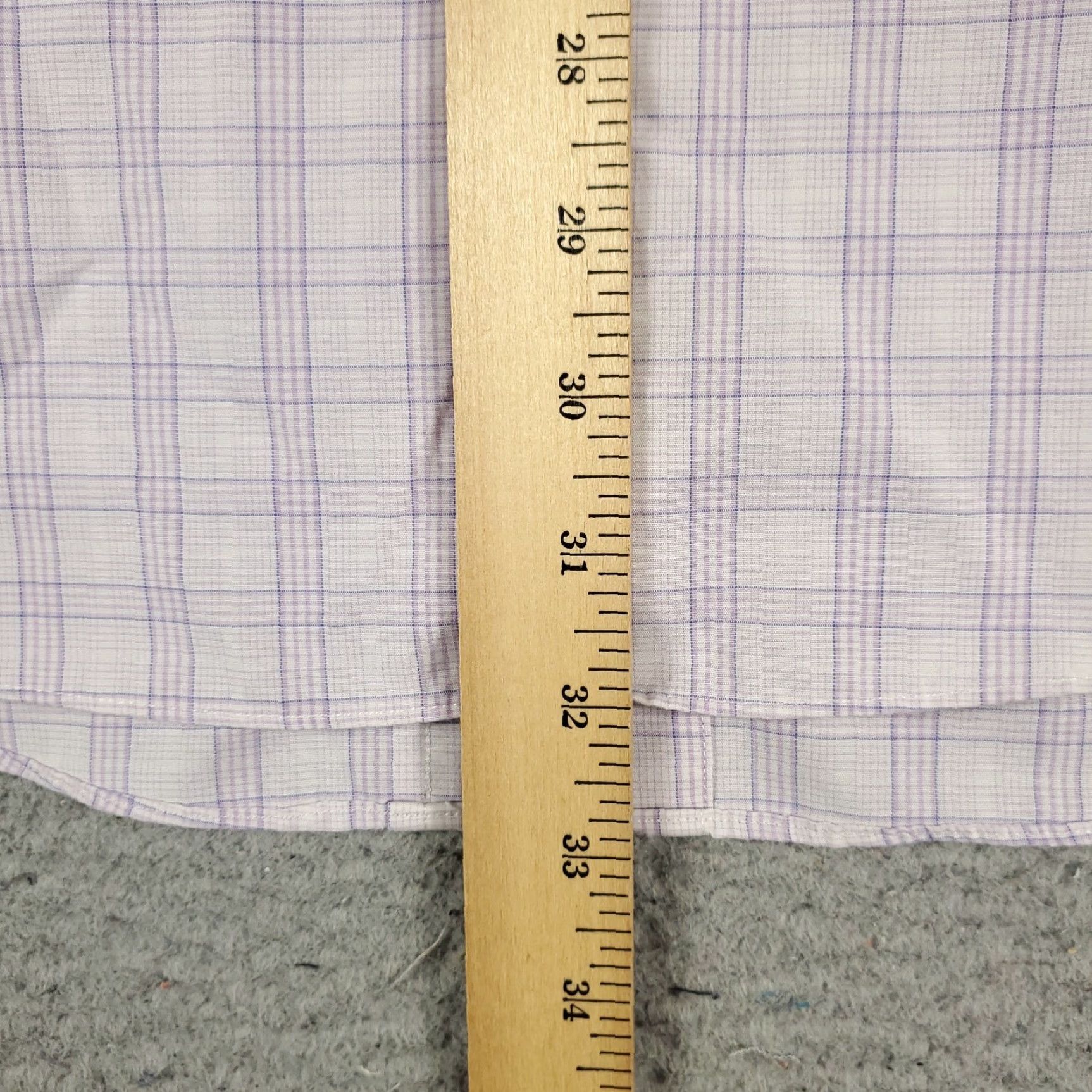 Brooks Brothers Brooks Brothers Shirt Mens 17 Purple Plaid Dress Button Up Long Sleeve Shirt Size 46R - 4 Thumbnail