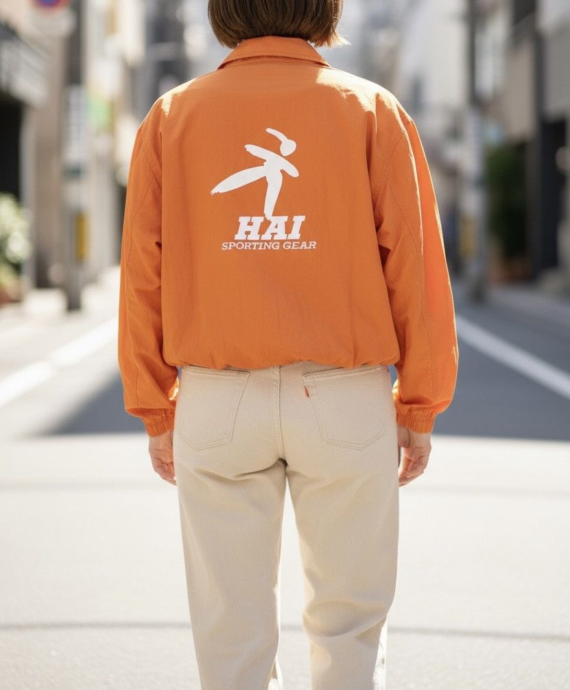 Issey Miyake Vintage hai sporting gear logo bomber jacket Size US L / EU 52-54 / 3 - 3 Thumbnail