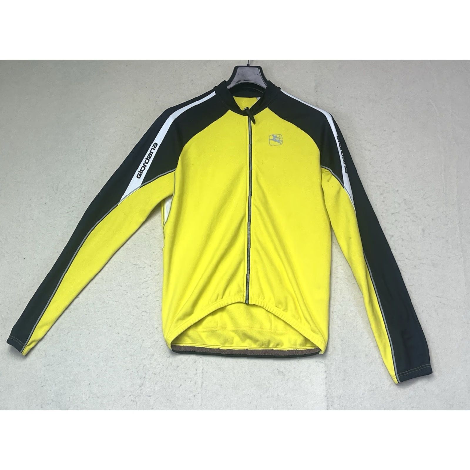 Vintage Giordana Jacket Unisex Adults Zip Up Windbreaker Yellow XL Italy Size XL / US 12-14 / IT 48-50 - 2 Thumbnail
