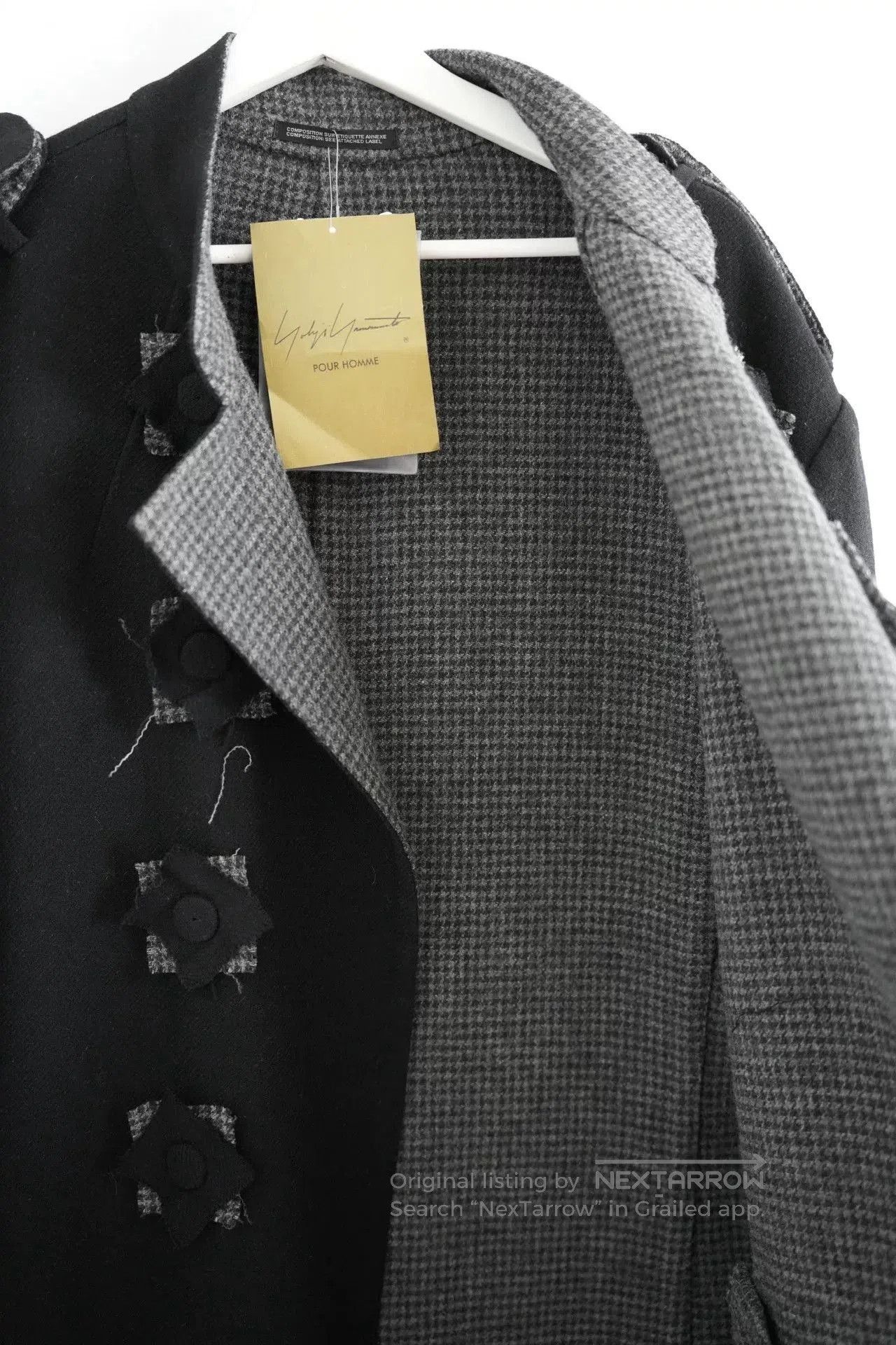 Yohji Yamamoto Yohji Yamamoto Houndstooth Wool Coat. Size US S / EU 44-46 / 1 - 5 Thumbnail