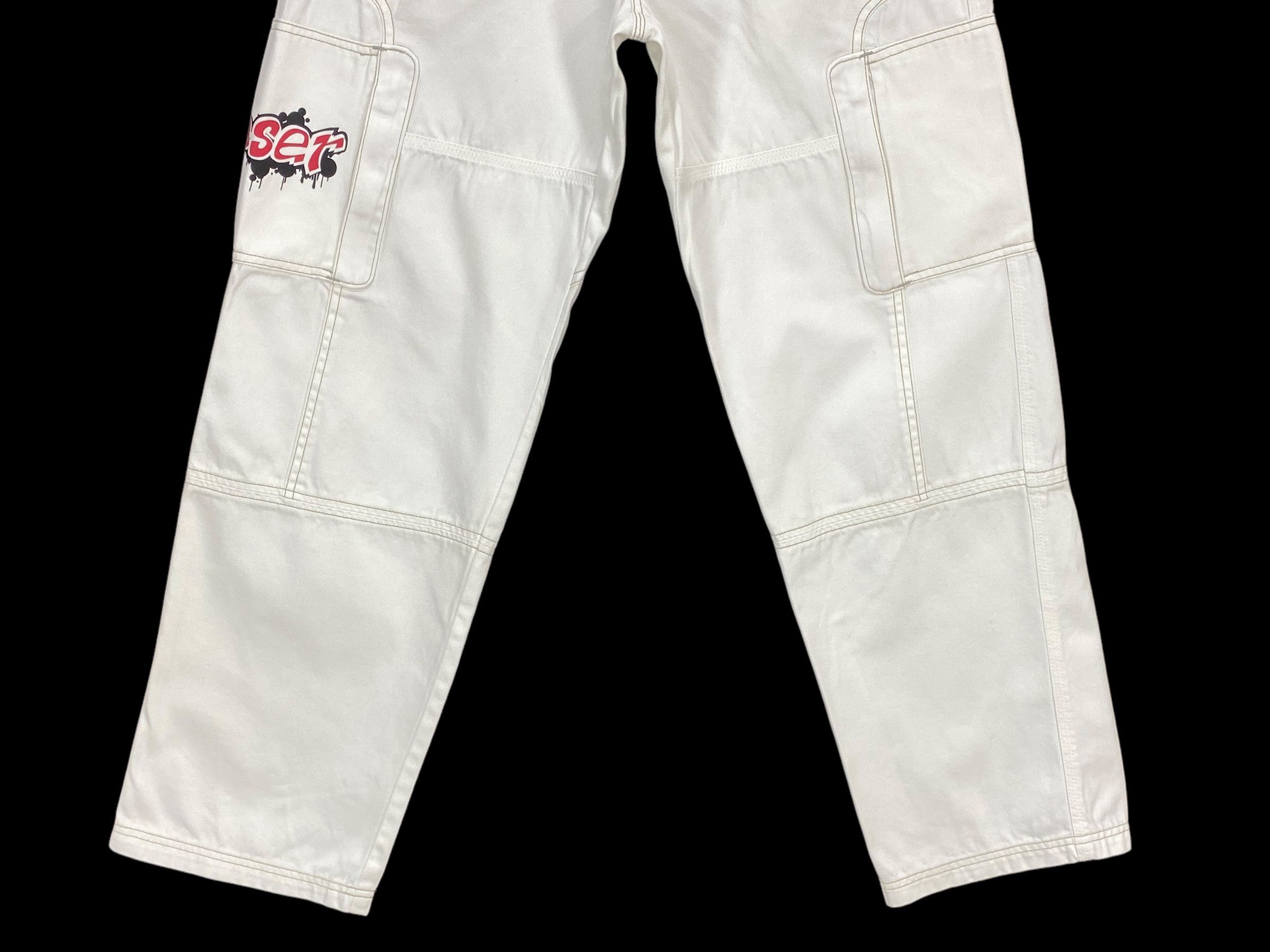 Japanese Brand Transer Loose Cropped Patchwork Denim Jeans Size US 28 / EU 44 - 4 Thumbnail