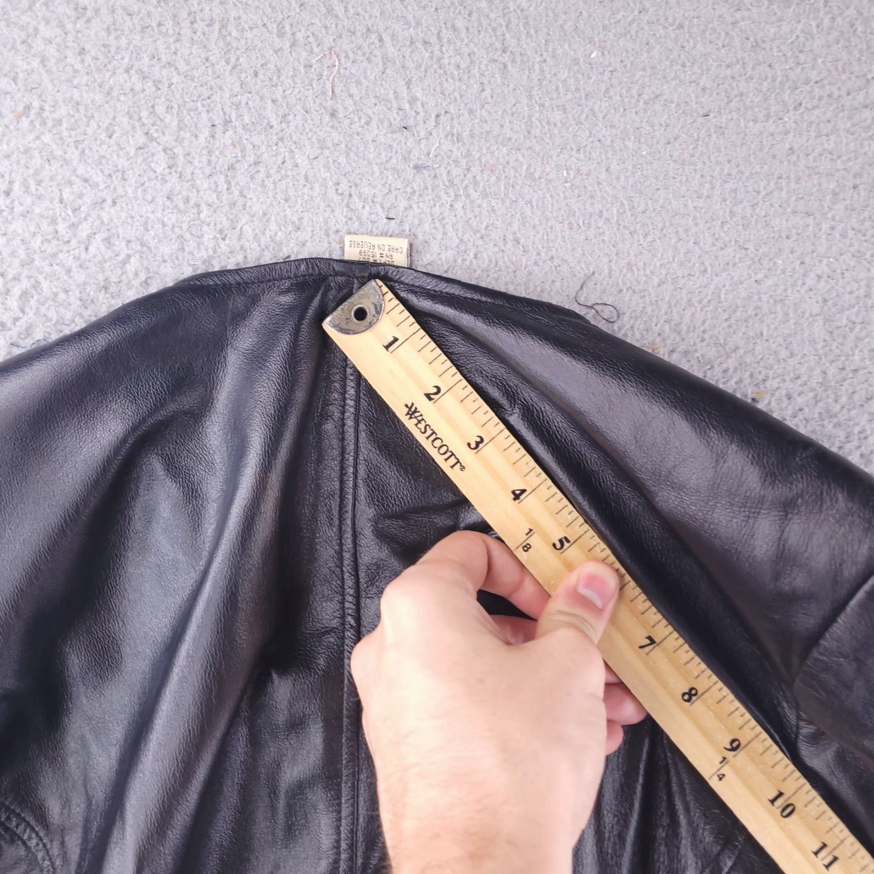 Vintage Apostrophe Jacket Womens 14 Leather Black Real Genuine Zip Jacket Women 14 Black Leather Zip Basic Jacket Mens Womens? Size XL / US 12-14 / IT 48-50 - 7 Thumbnail