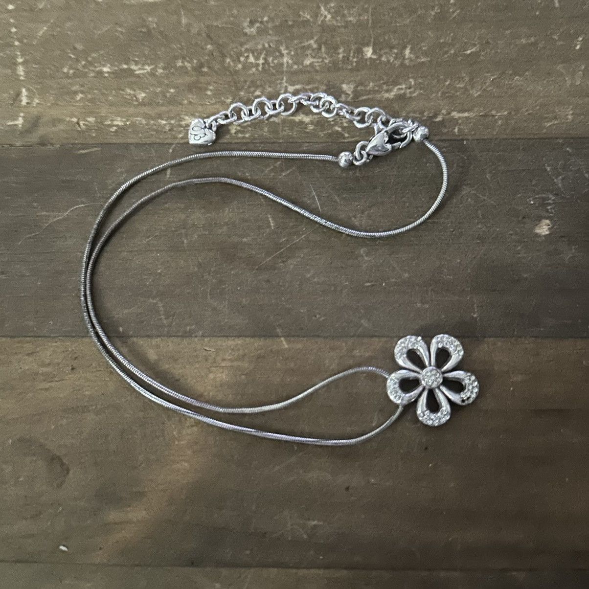 Brighton Brighton silver tone infinity flower pendant necklace Size ONE SIZE - 2 Thumbnail