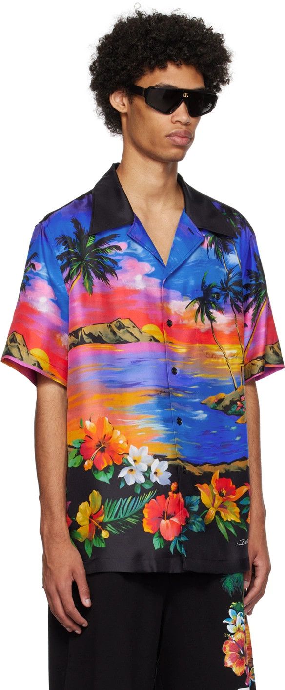 Dolce & Gabbana o1y0125 Patterned Shirt in Multicolor Size US XS / EU 42 / 0 - 2 Thumbnail
