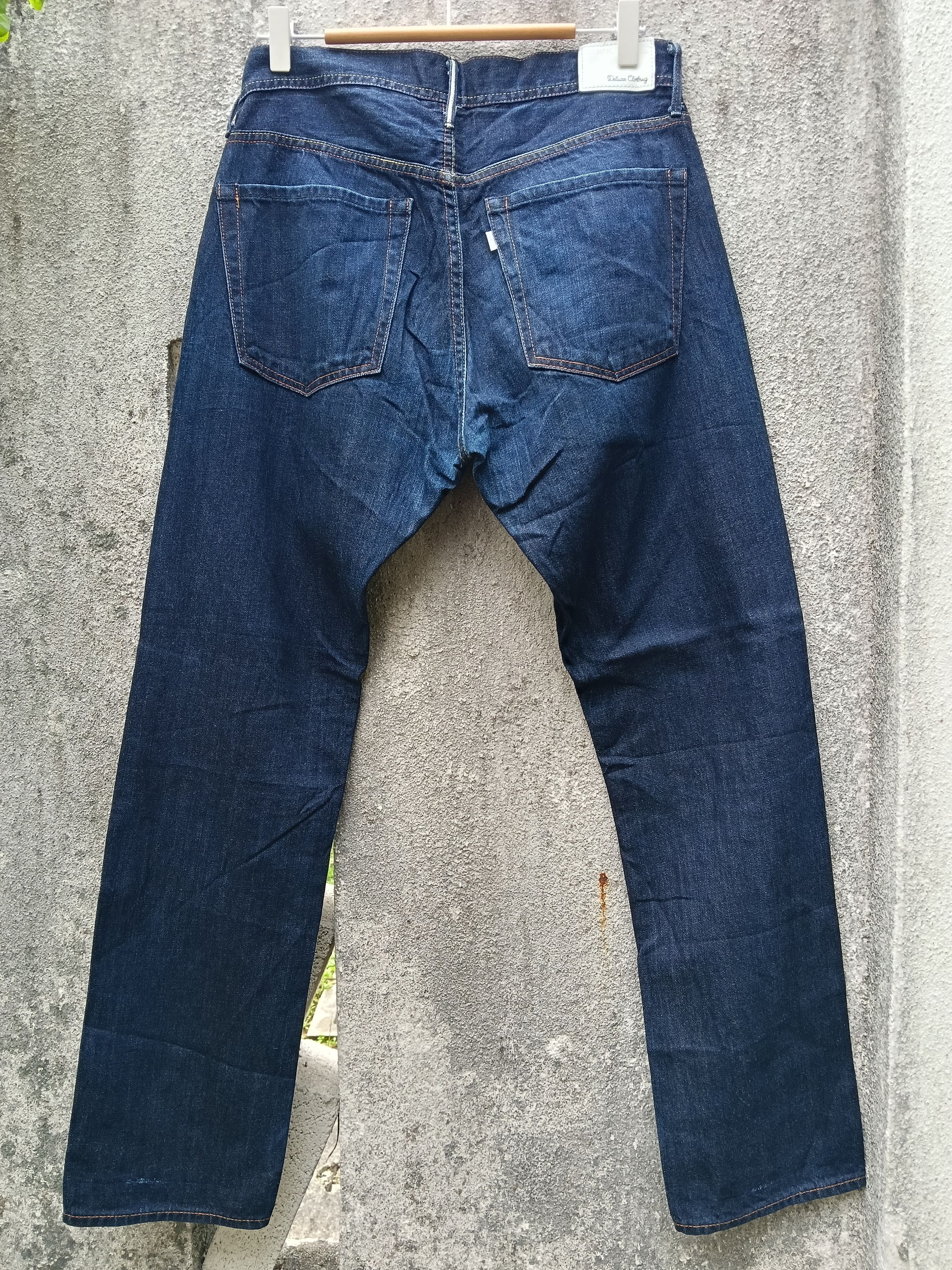 Japanese Brand 💥 Deluxe Clothing Japanese Selvedge Jeans Slim Fit💥 Size US 32 / EU 48 - 5 Thumbnail