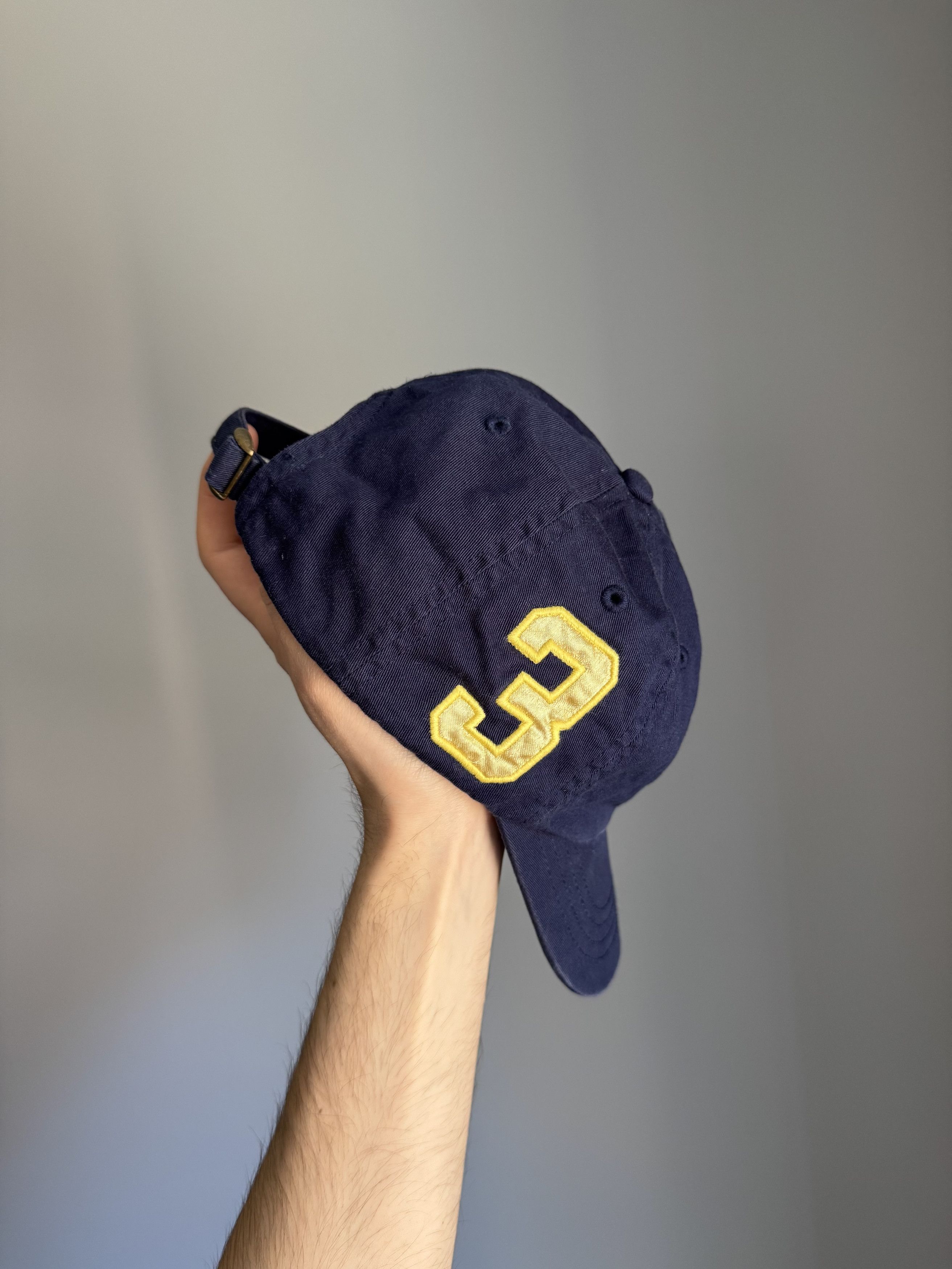 Polo Ralph Lauren × Ralph Lauren × Vintage Vintage Polo Ralph Lauren 3 Big logo Cap Hat Y2K Size ONE SIZE - 5 Thumbnail