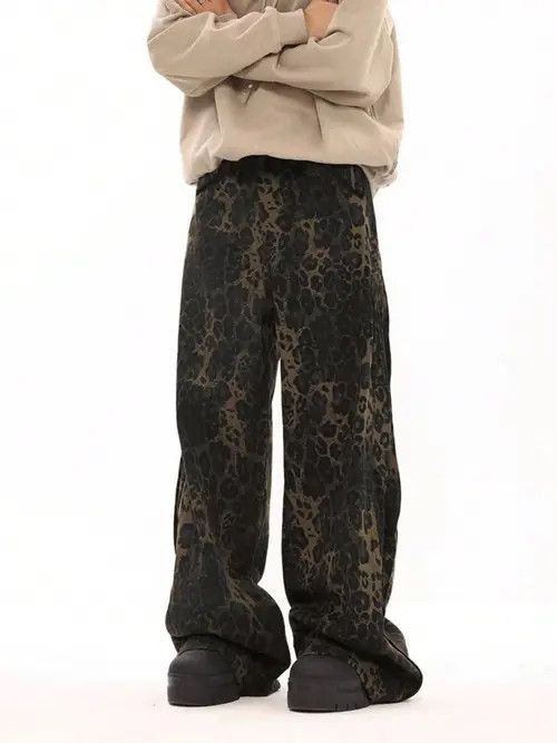 Japanese Brand Leopard Print Casual Sweatpants Size US 34 / EU 50 - 2 Thumbnail