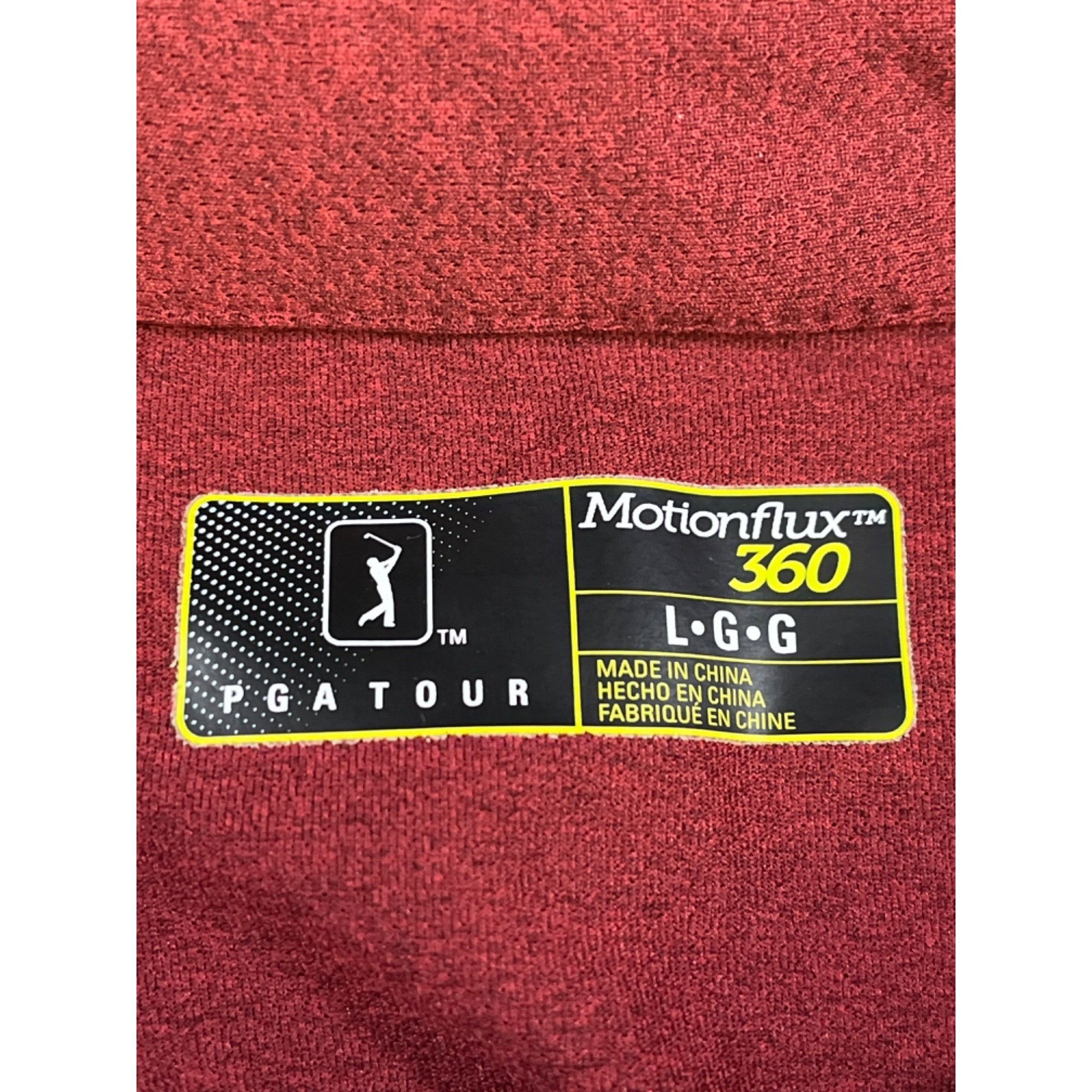 PGA Tour PGA Tour Motionflux 360 Men's Red Golf Polo Shirt Size L SKU Size US L / EU 52-54 / 3 - 4 Thumbnail