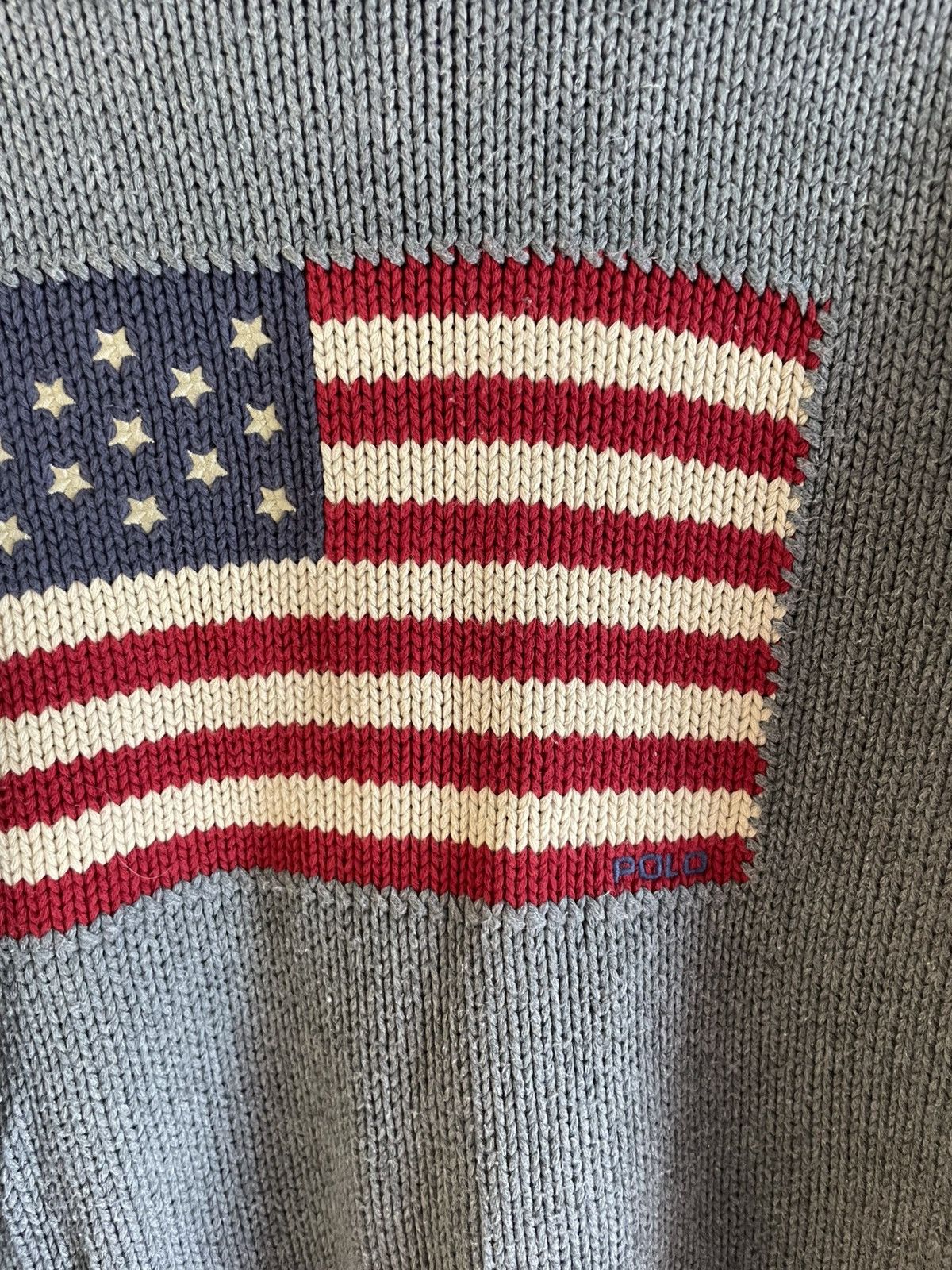Polo Ralph Lauren Vintage Polo Ralph Lauren American Flag Sweater Size XL / US 12-14 / IT 48-50 - 2 Thumbnail