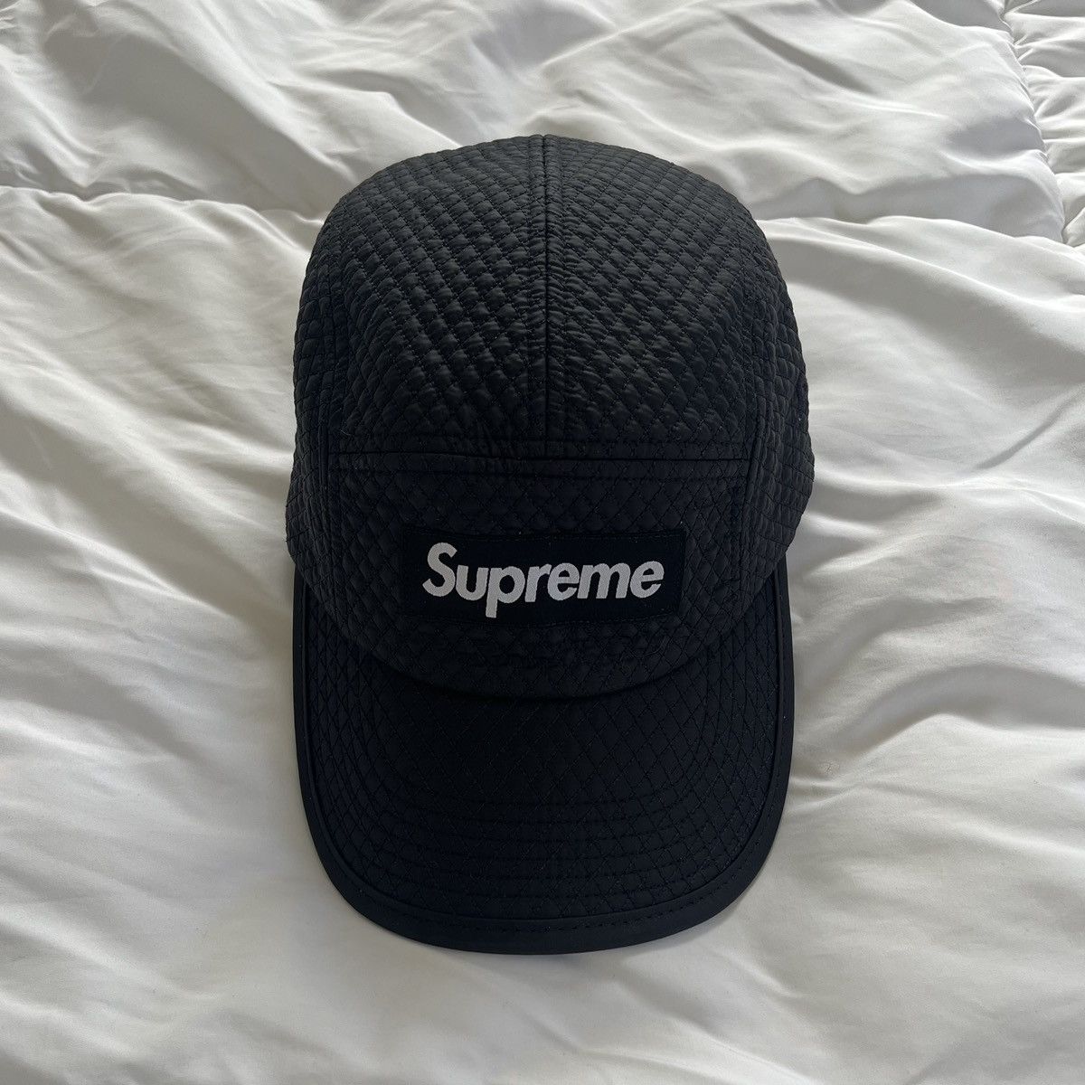 Supreme Micro Quilted Camp Cap (Black)（Supreme “Micro