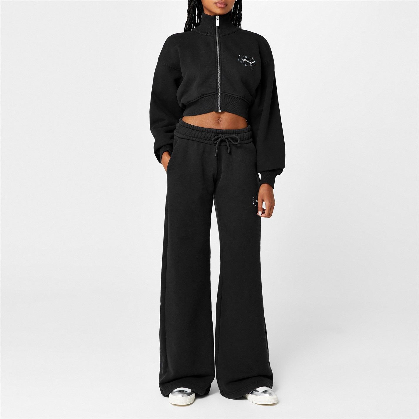 Off-White o1g2r1mq1224 Cropped Hoodie in Black Size XS / US 0-2 / IT 36-38 - 6 Thumbnail