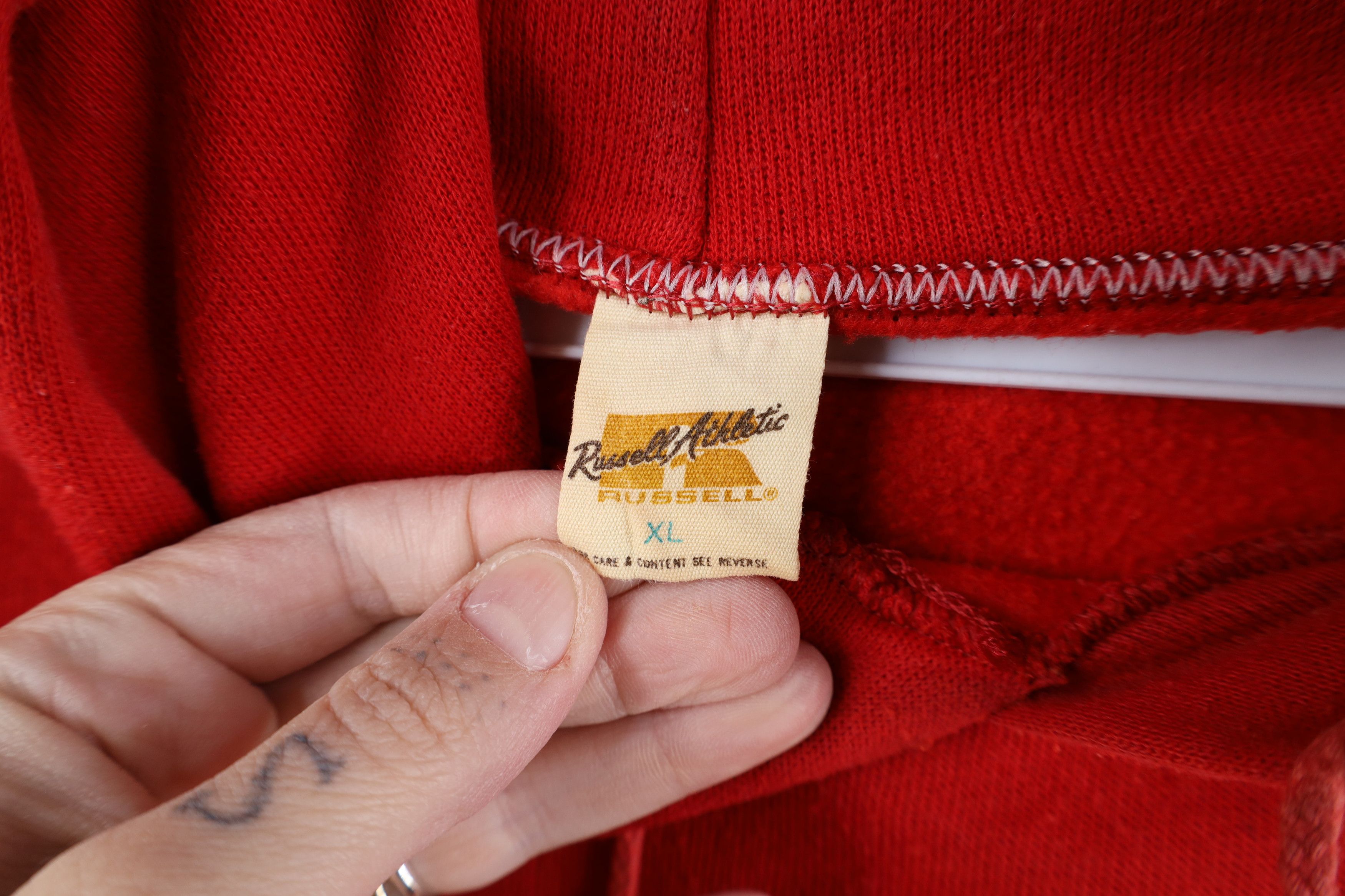 Russell Athletic Vintage 70s Russell Athletic Alpha Fraternity Hoodie USA Size US XL / EU 56 / 4 - 12 Thumbnail