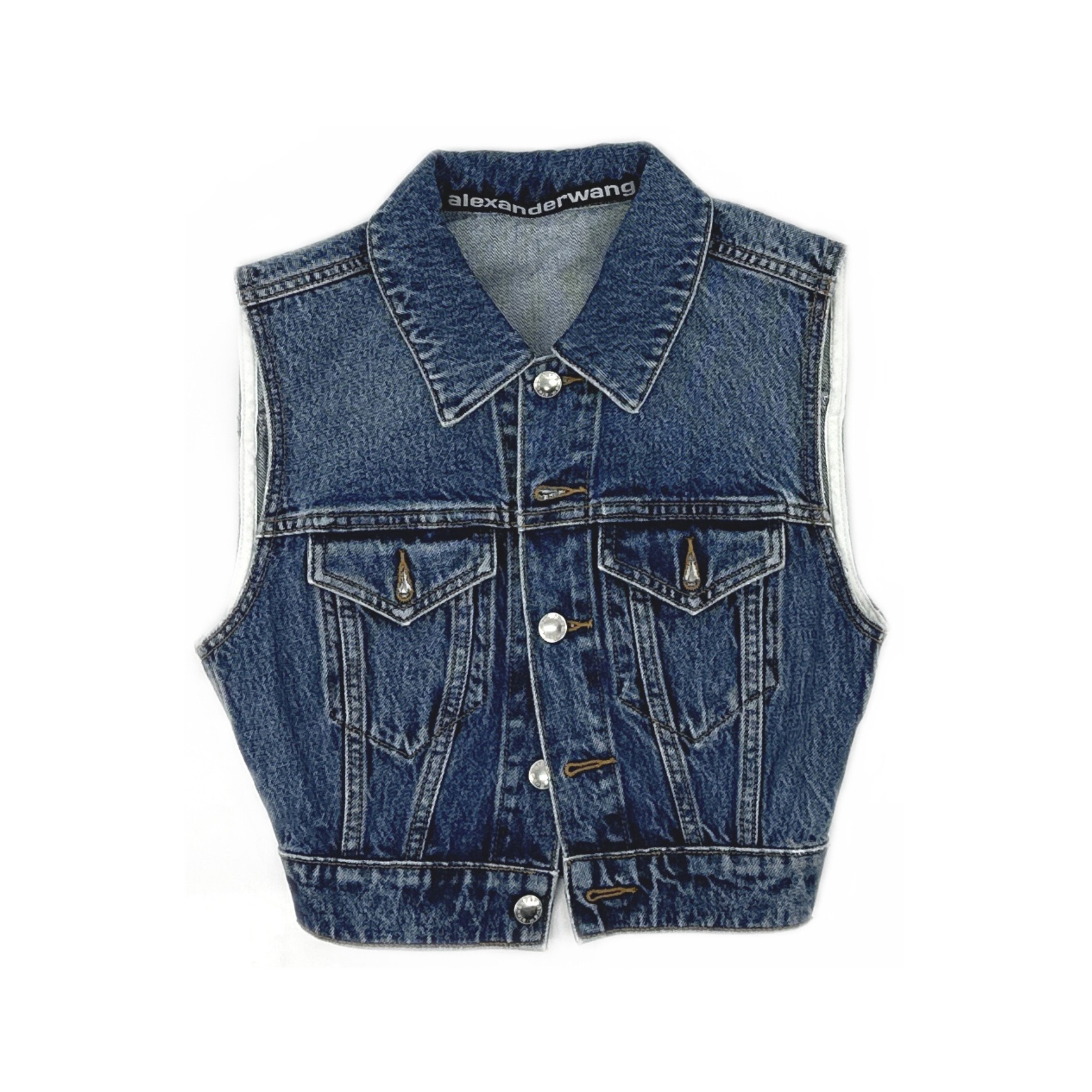 Alexander Wang Alexander Wang Denim Vest Size S Size S / US 4 / IT 40 - 1 Thumbnail