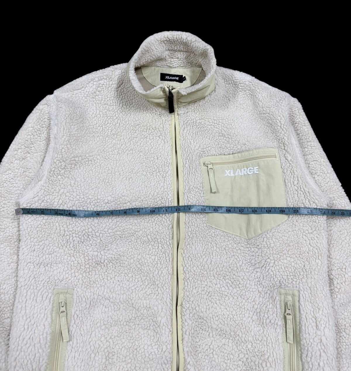 Xlarge Xlarge Deep Pile Sherpa Boa Jacket Big Logo Embossed Fleece Size US L / EU 52-54 / 3 - 19 Thumbnail