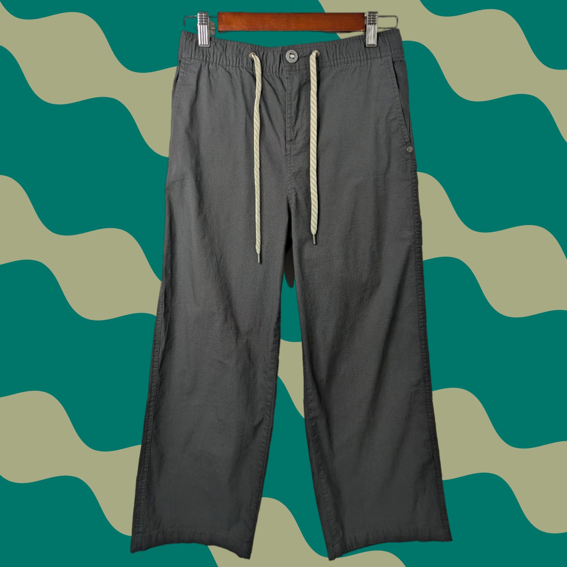 Vuori Vuori Pants Womens Ripstop Wide Leg Cropped S Grey Outdoor Hiking VW416 Size 28" / US 6 / IT 42 - 1 Thumbnail